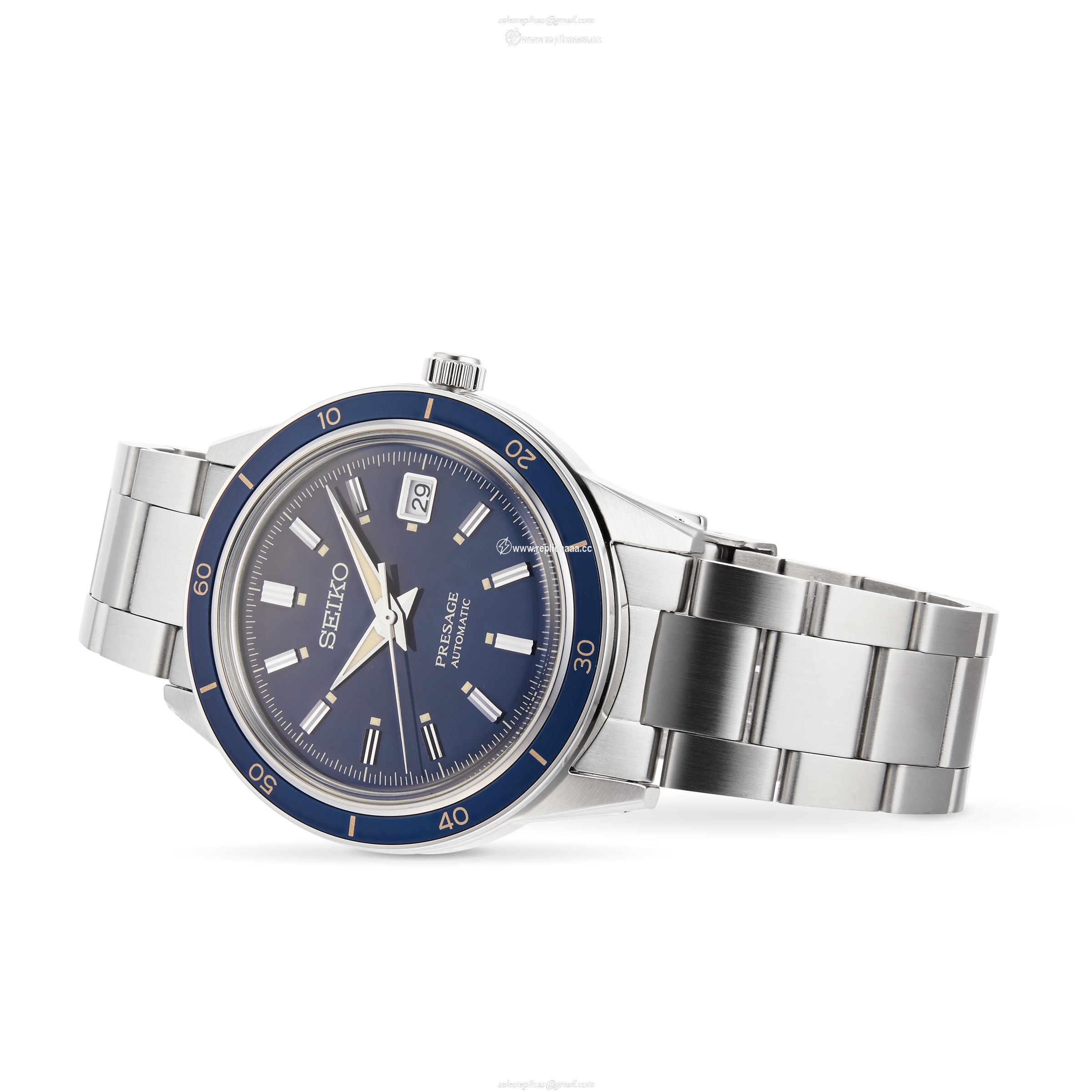 Replica Seiko Blue 40.5mm Mens details SRPG05J1