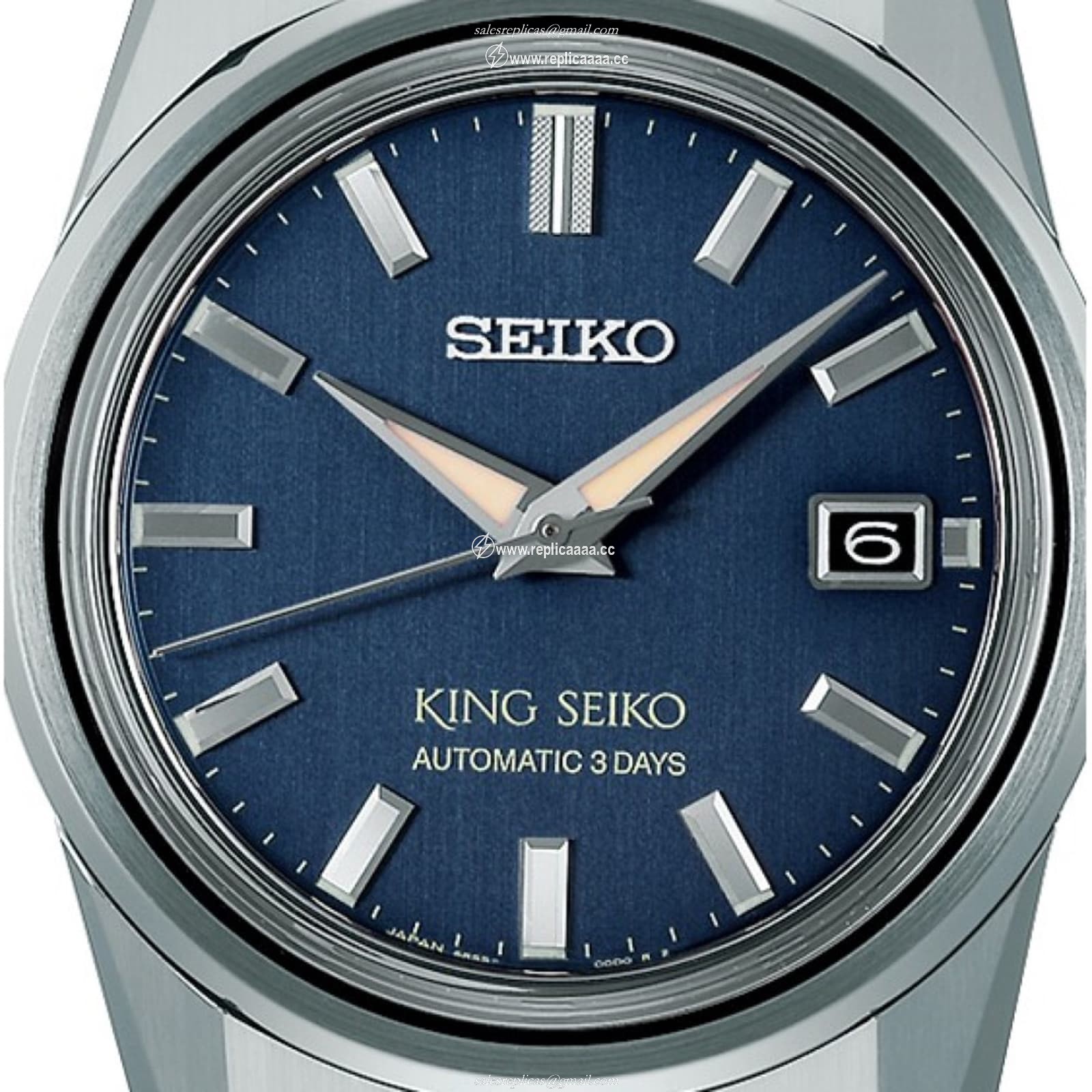 Replica Seiko King Seiko 'Indigo Denim' 6R55 3 Day Power Reserve 38.3mm Mens details SPB389J1