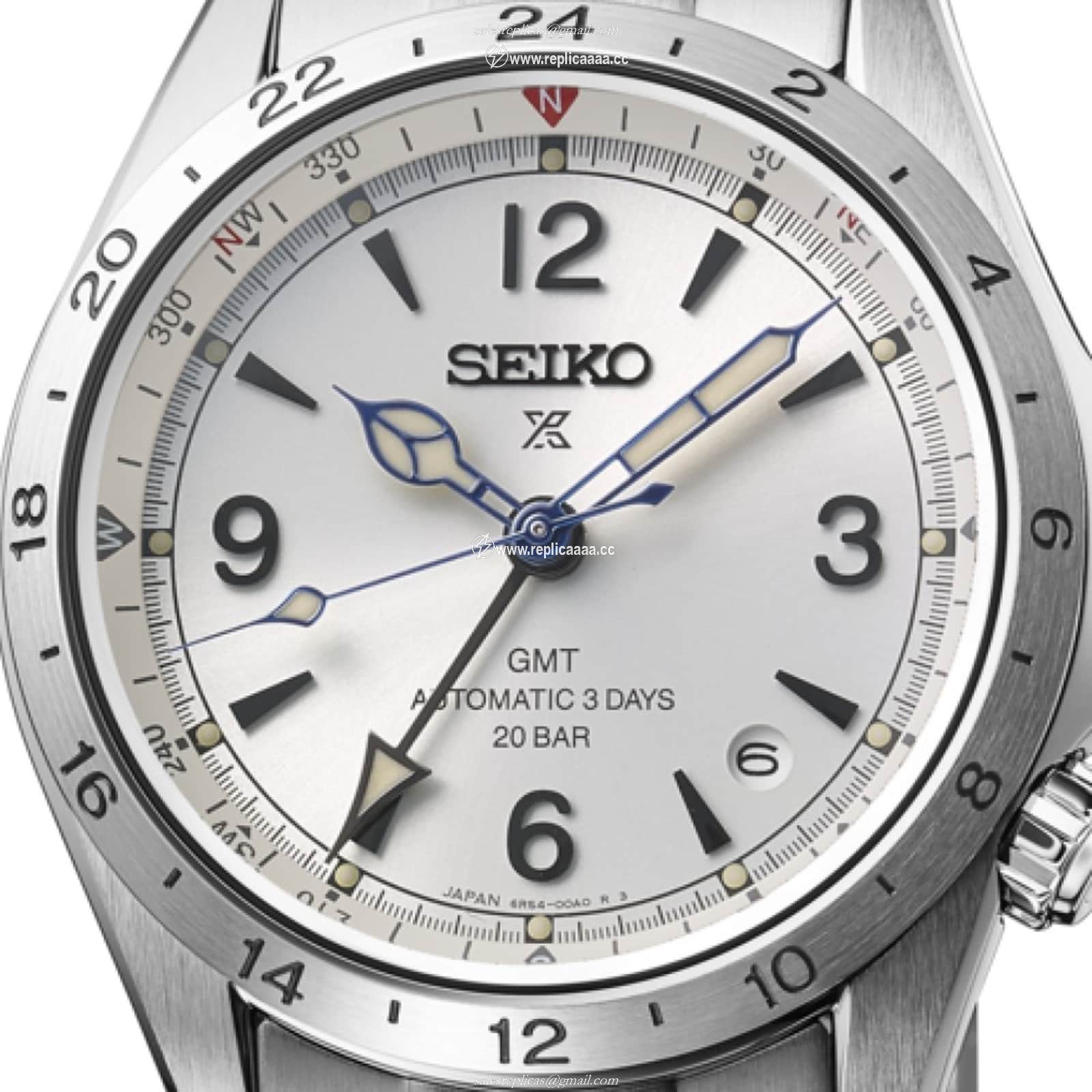 Replica Seiko Prospex Alpinist 39.5mm Mens details Silver SPB409J1