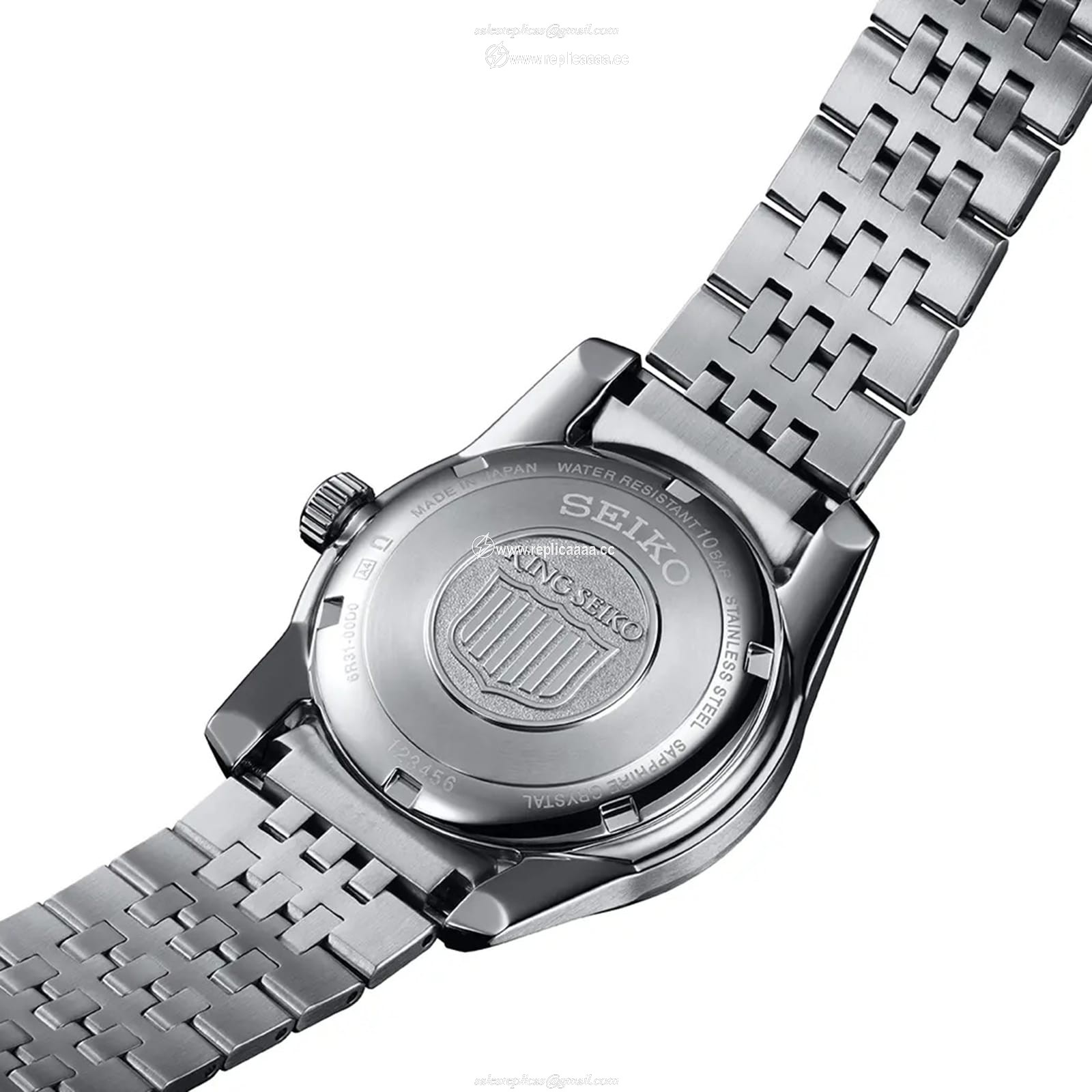 Replica Seiko King Seiko 37mm Mens details - Silver SPB281J1