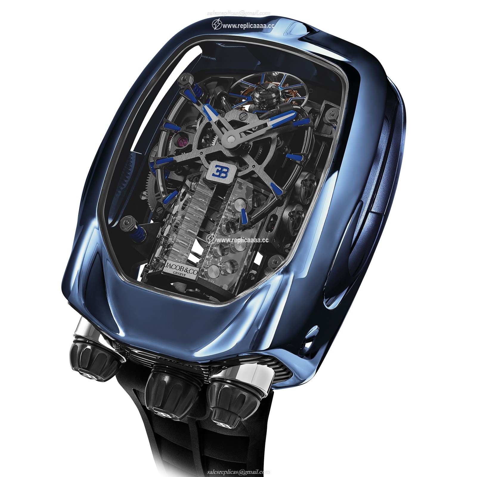 Replica Jacob & Co Bugatti Chiron BU200.20.AF.AB.BBRUA