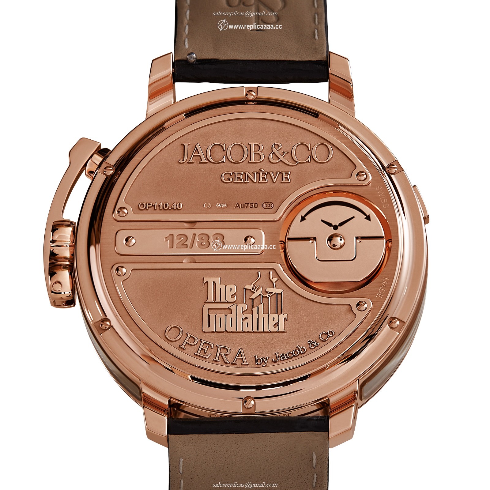 Replica Jacob & Co Opera Godfather Musical details OP110.40.AG.AB.CBALA