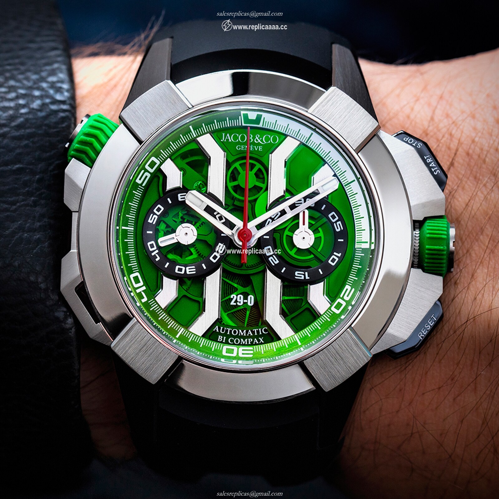 Replica Jacob & Co Epic X Chrono Titanium Khabib EC323.20.AB.AB.BBRUA