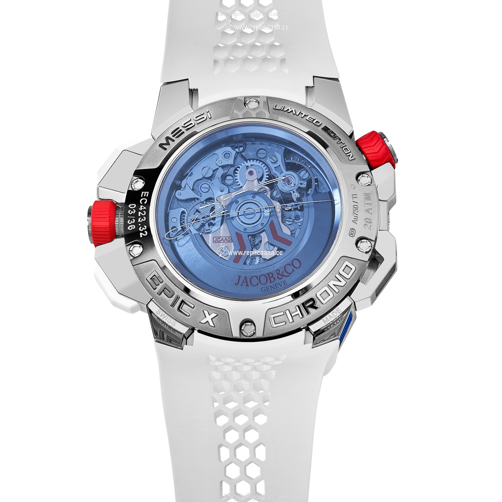 Replica Jacob & Co Epic X Chrono Messi EC423.32.OE.LL.JHB4S
