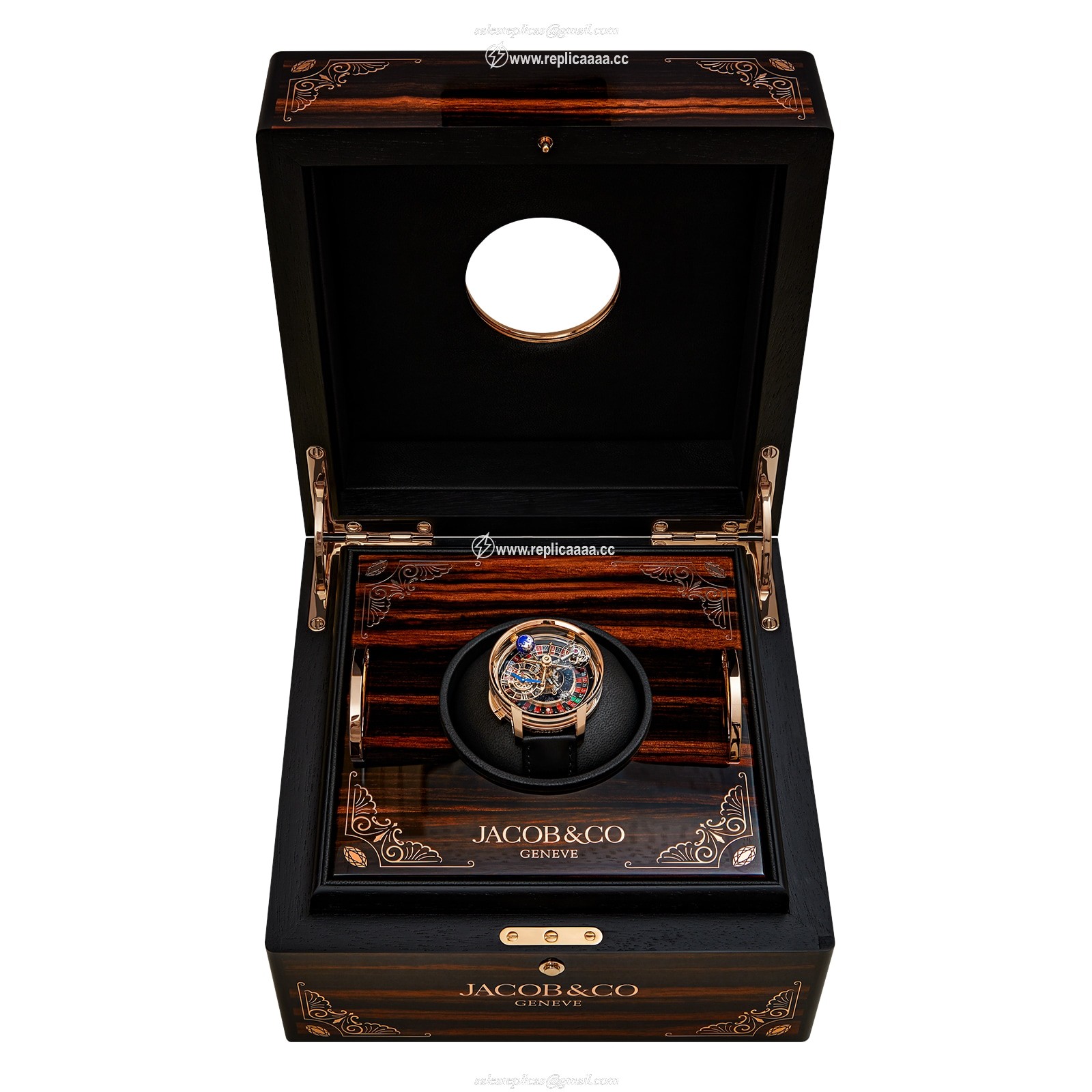 Replica Jacob & Co Astronomia Casino Roulette Skeleton AT160.40.AB.AB.BBALA