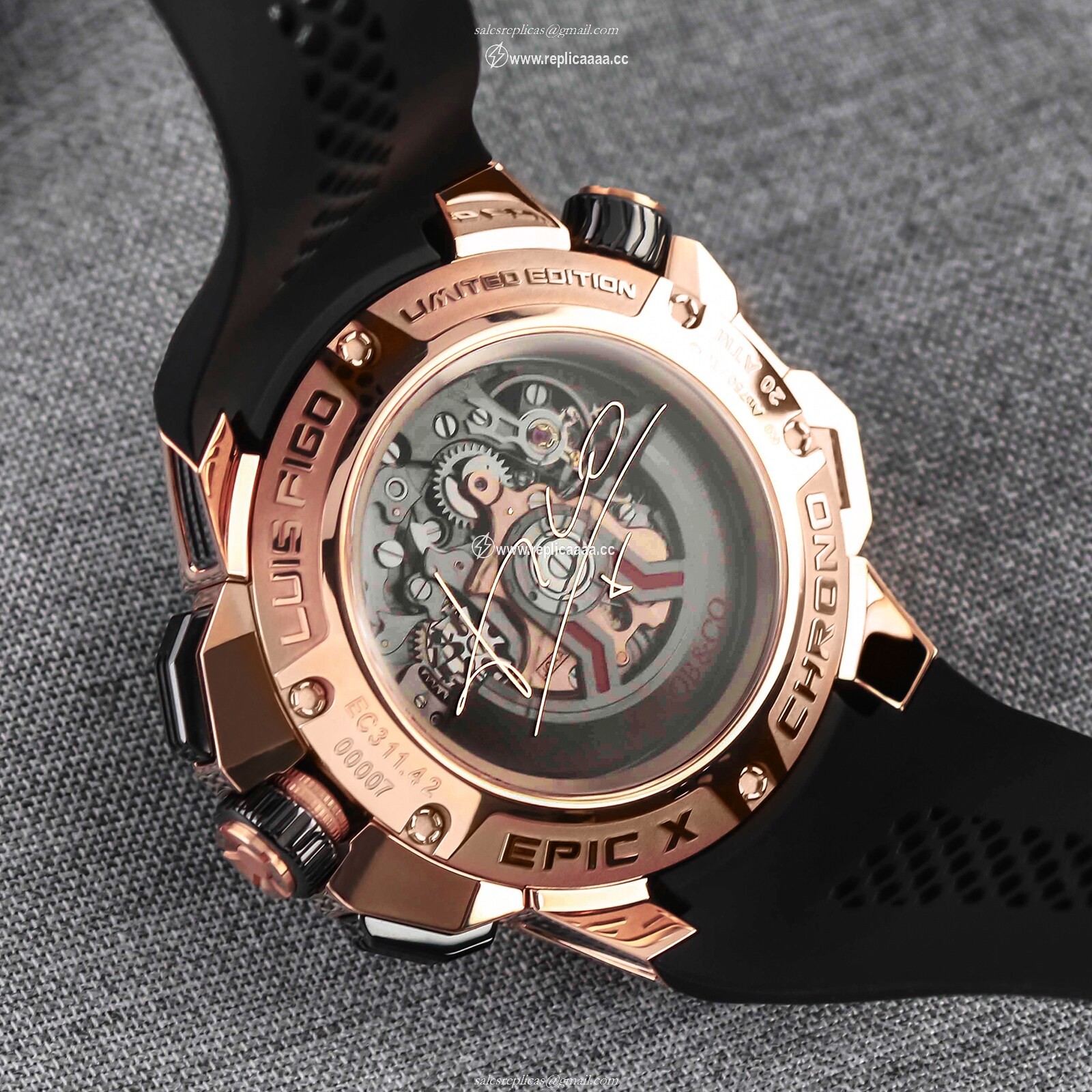 Replica Jacob & Co Epic X Chrono Luis Figo EC311.42.PD.BF.AHA4D