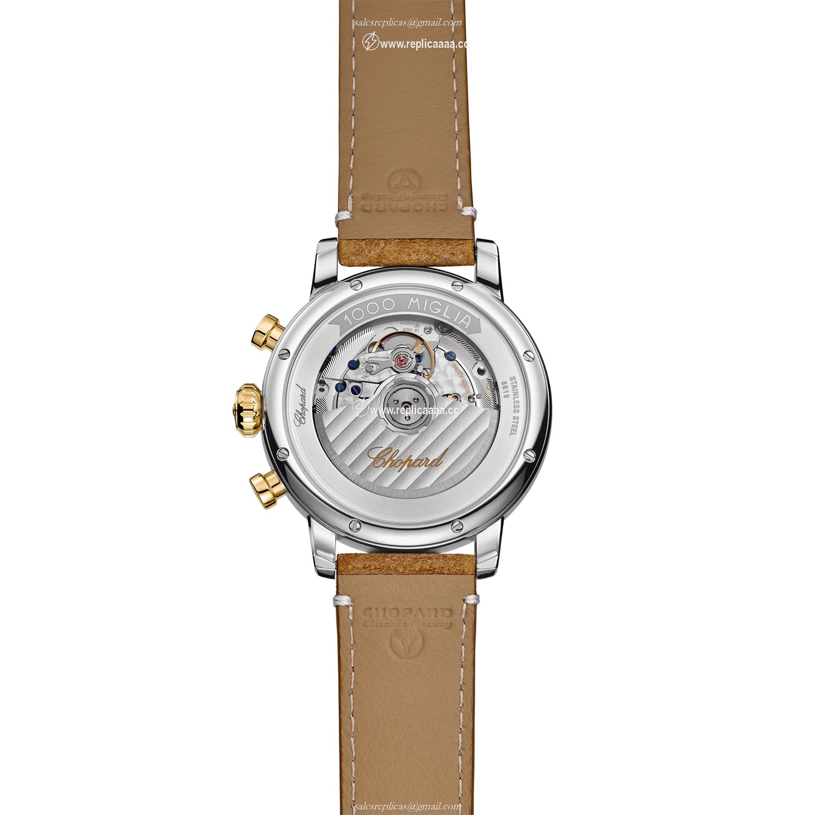 Replica Chopard Mille Miglia Classic Chronograph 40.5mm Mens details Blue 168619-4001