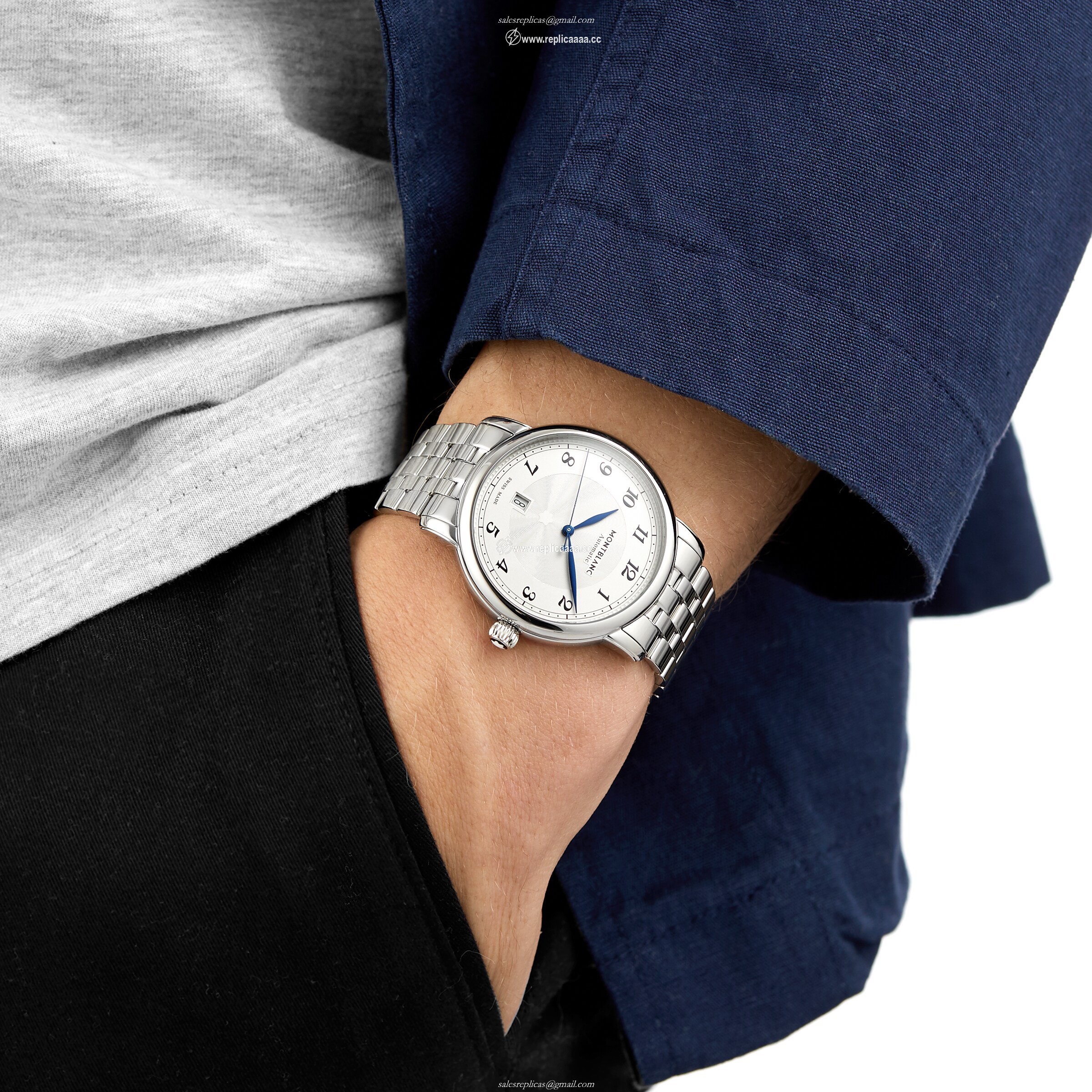 Replica Montblanc Star Legacy 42mm Mens details 128682