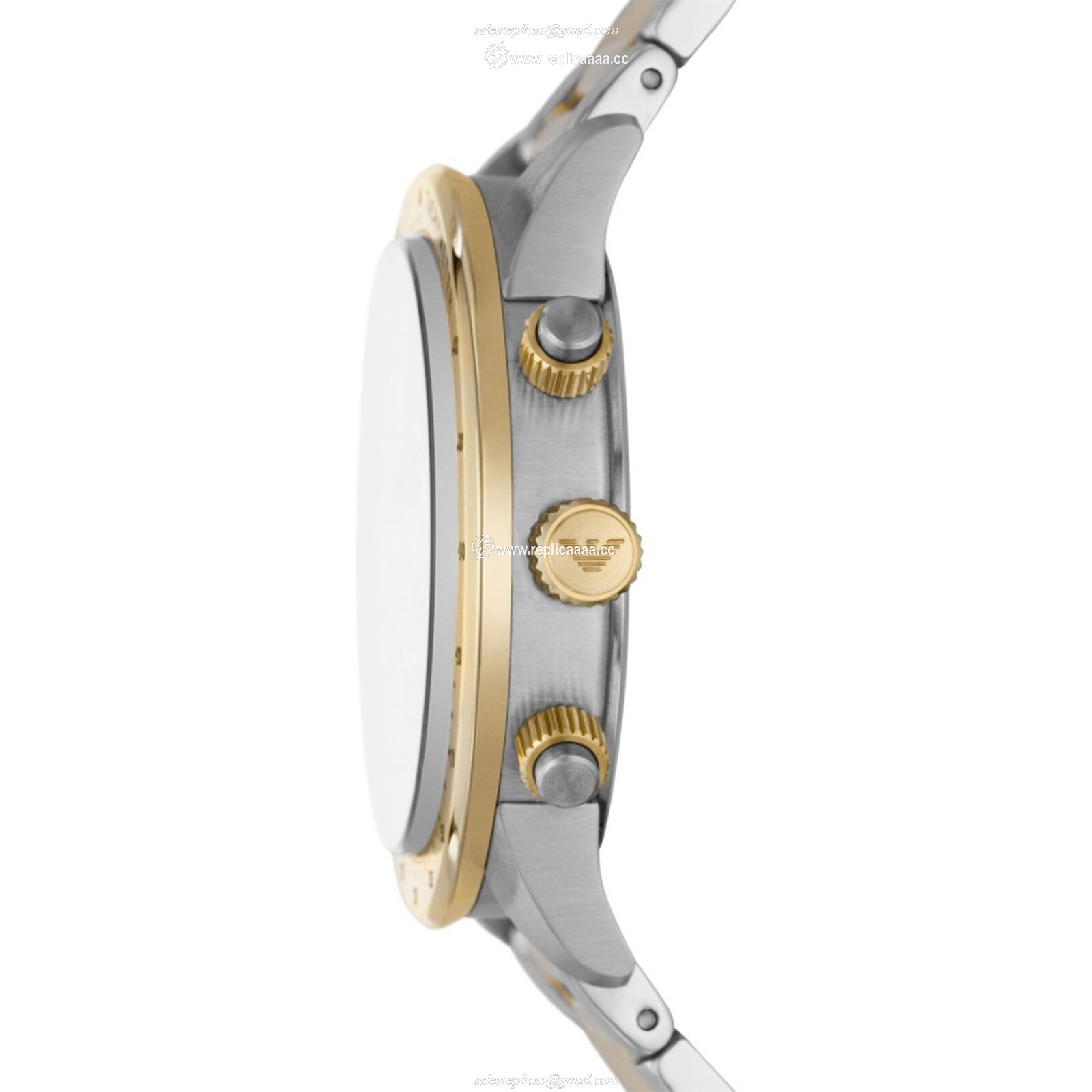 Replica Emporio Armani Mario Mens details 43mm Black AR11521