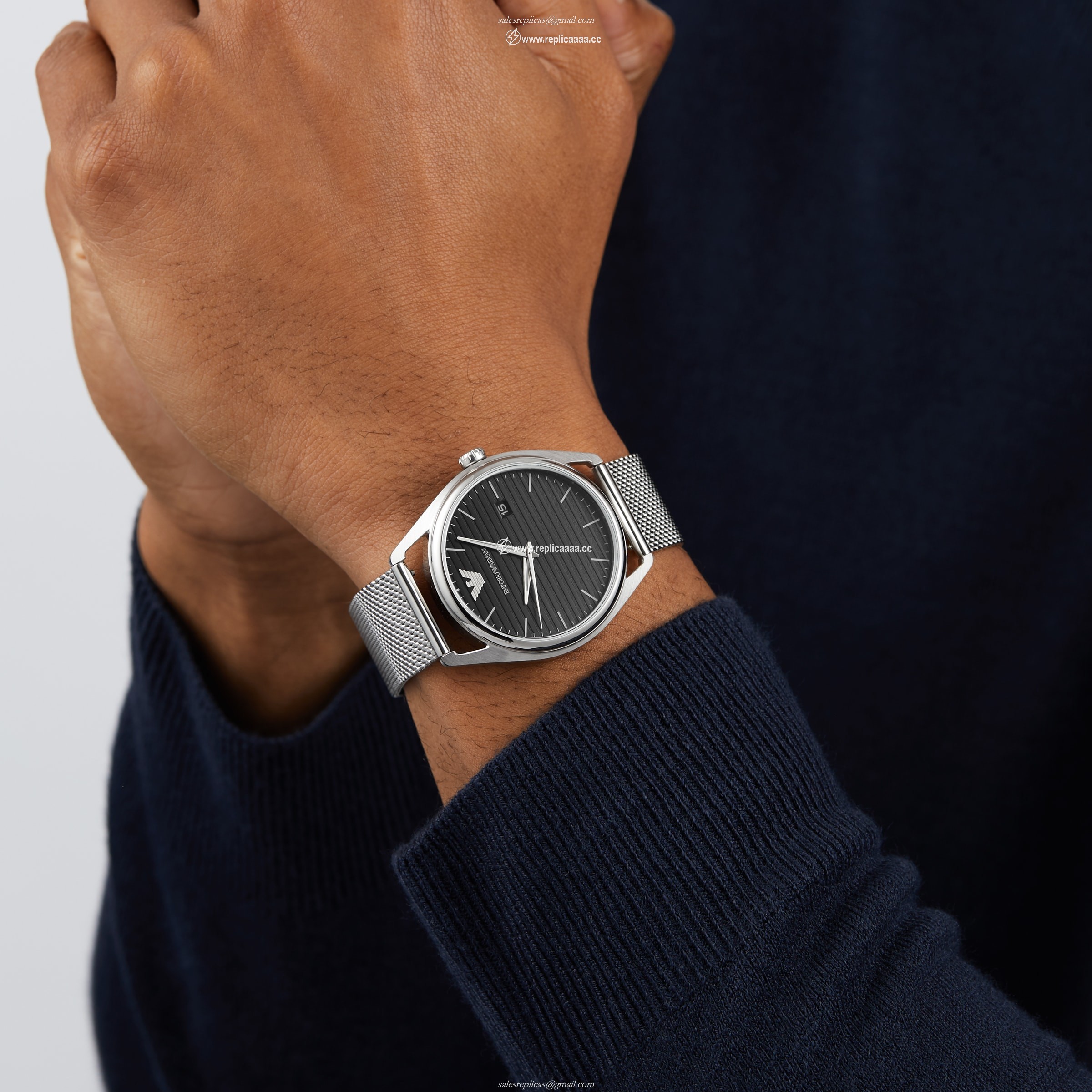 Replica Emporio Armani 41mm Mens details AR80055