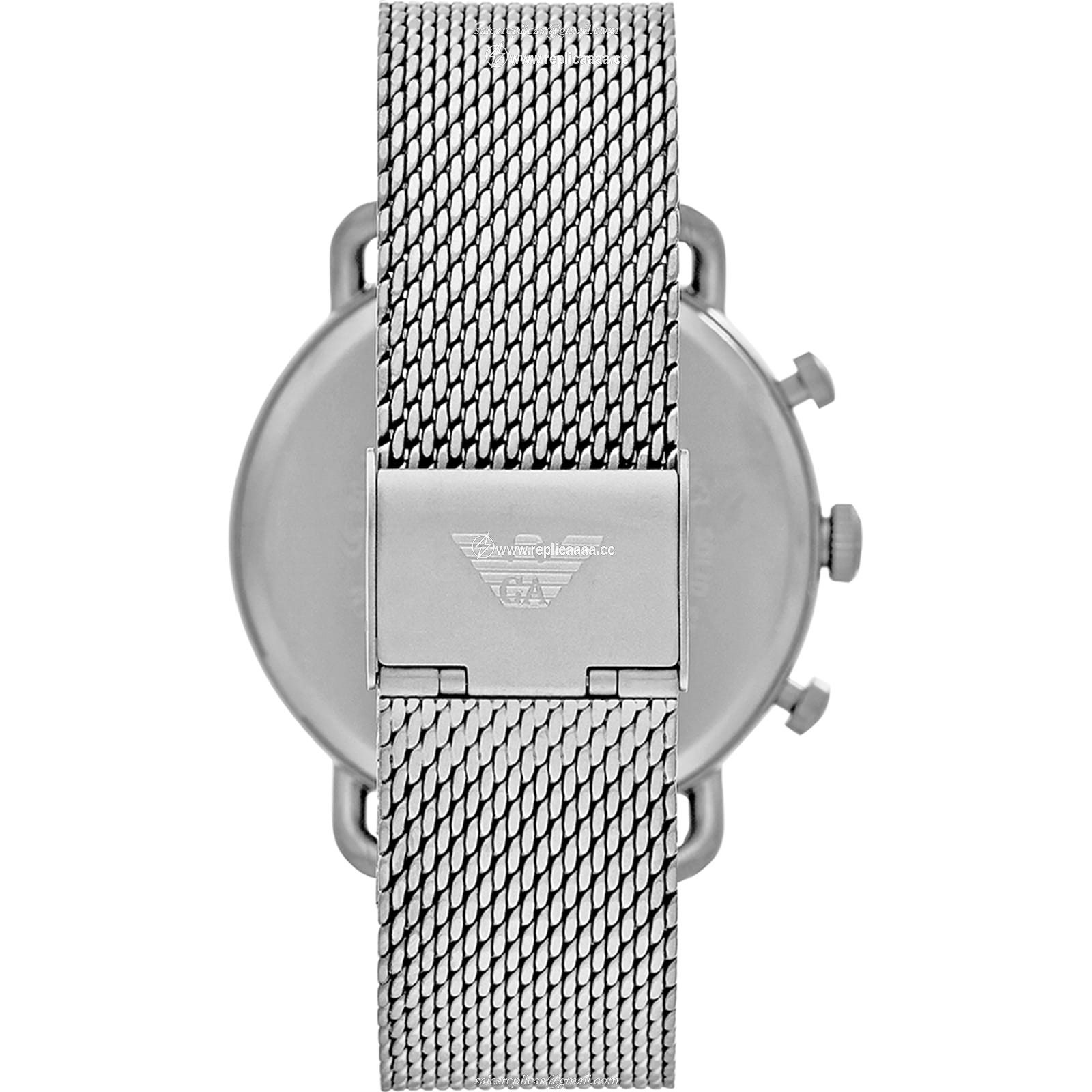 Replica Emporio Armani Mens Stainless Steel Mesh details AR11383 2 Replica Emporio Armani Mens Stainless Steel Mesh details AR11383