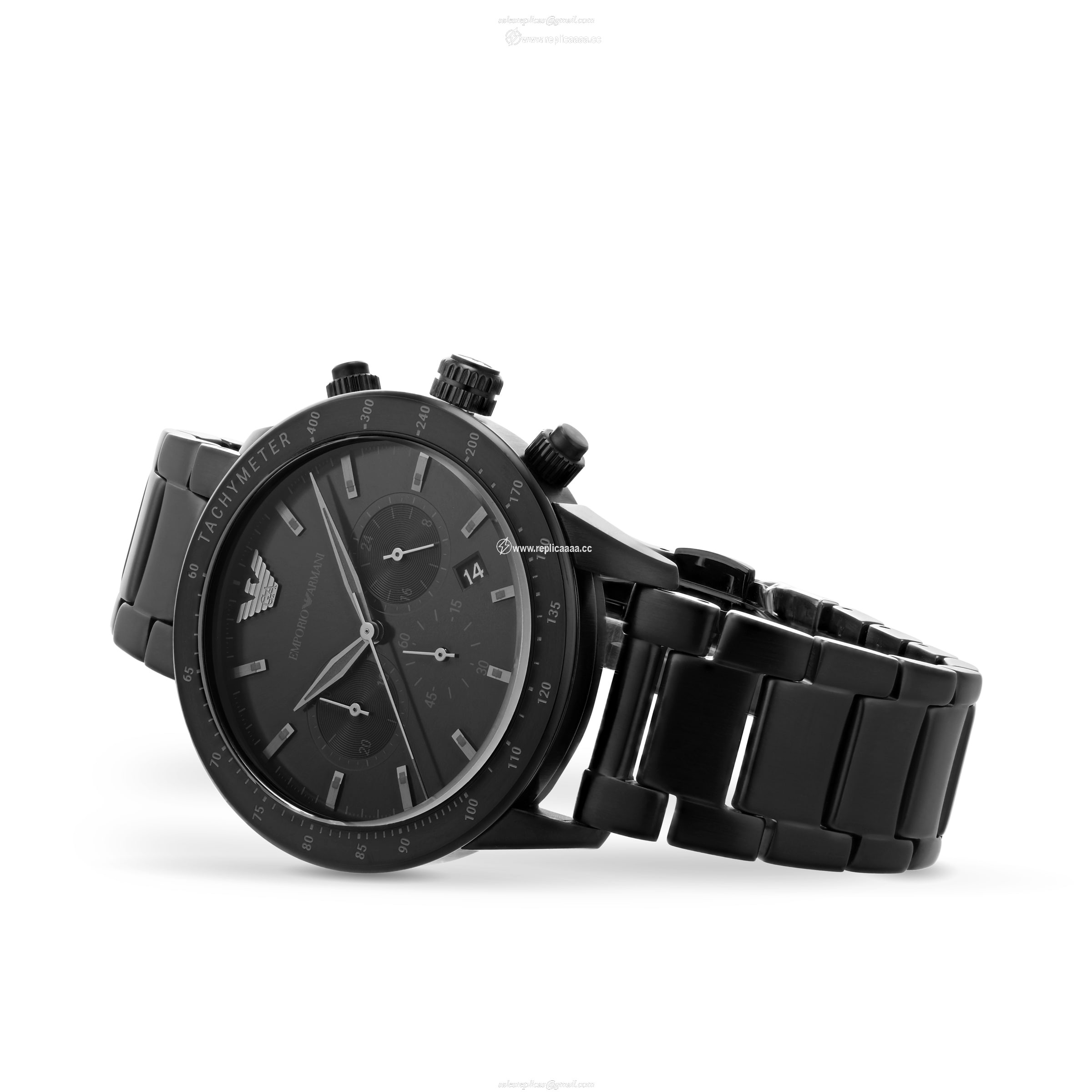 Replica Emporio Armani Black Gents details AR11242 2 Replica Emporio Armani Black Gents details AR11242