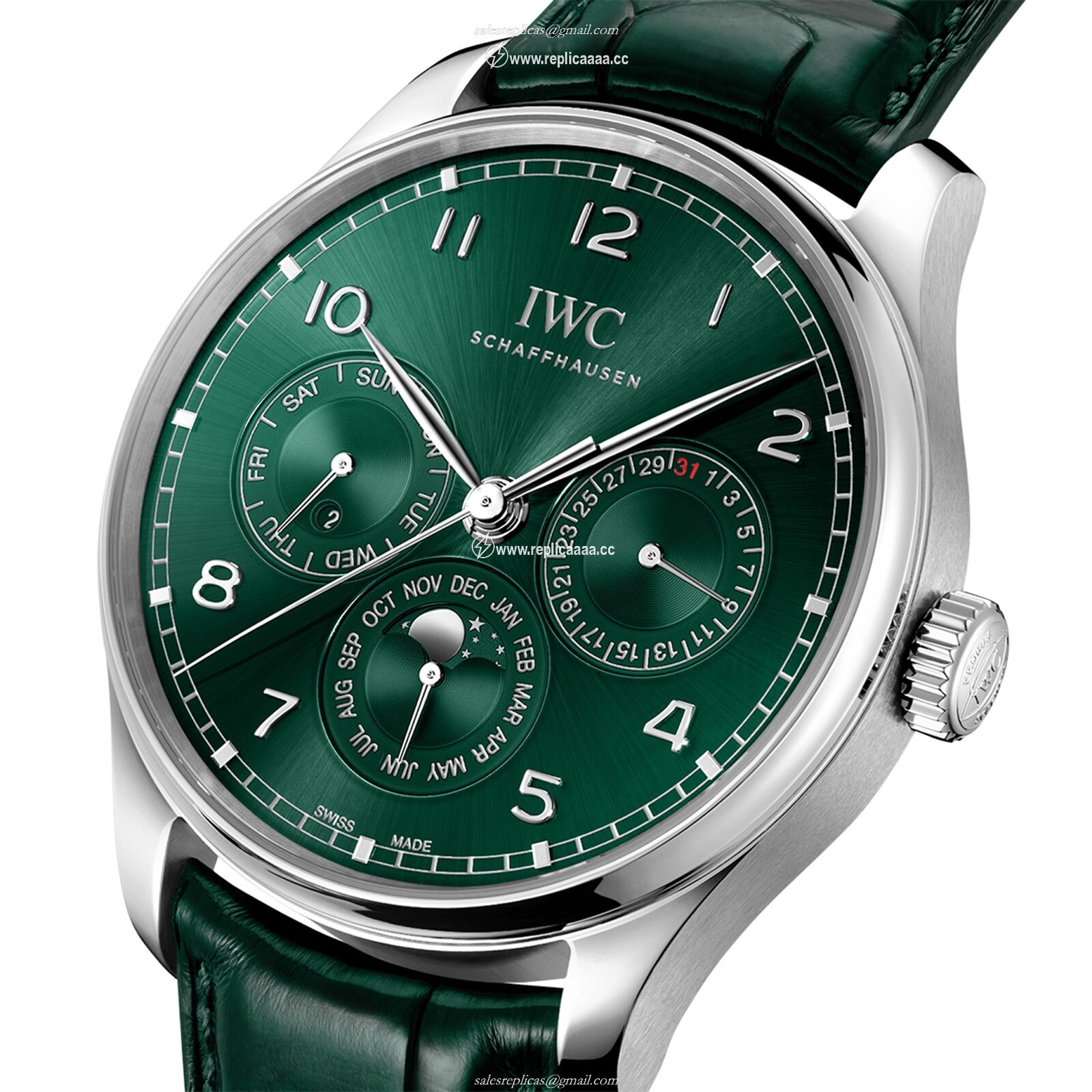 Replica IWC Portugieser Automatic 42mm Mens details Green IW344207