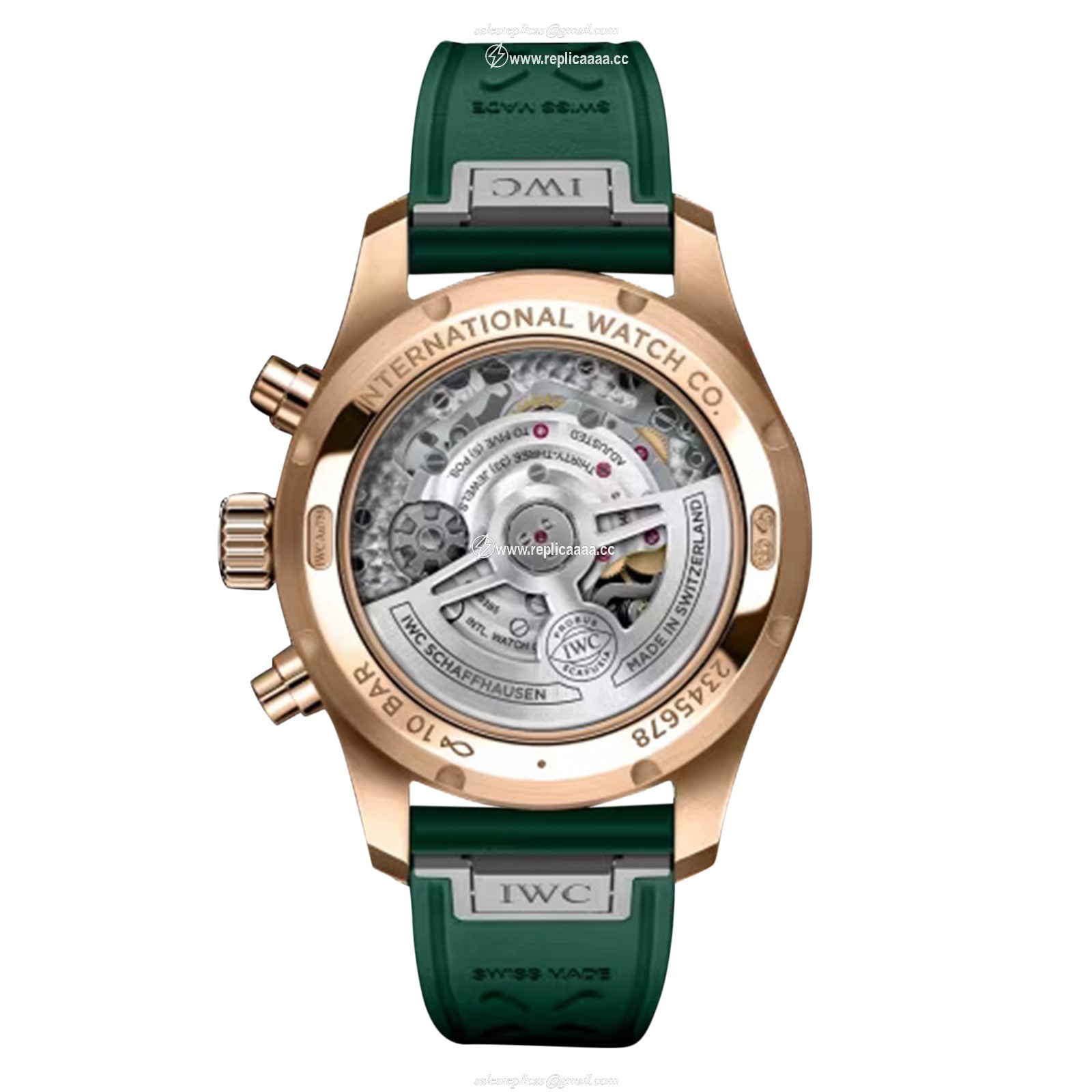 Replica IWC Pilot Chronograph 41mm Mens details Green IW388110
