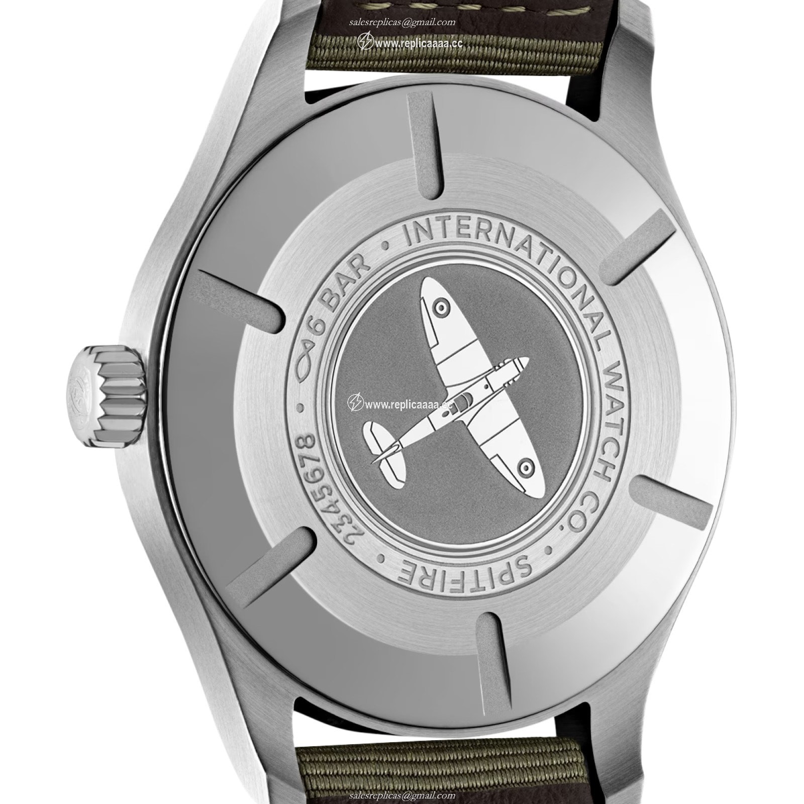 Replica IWC Pilot Automatic Spitfire 39mm Mens details Black IW326805 2 Replica IWC Pilot Automatic Spitfire 39mm Mens details Black IW326805