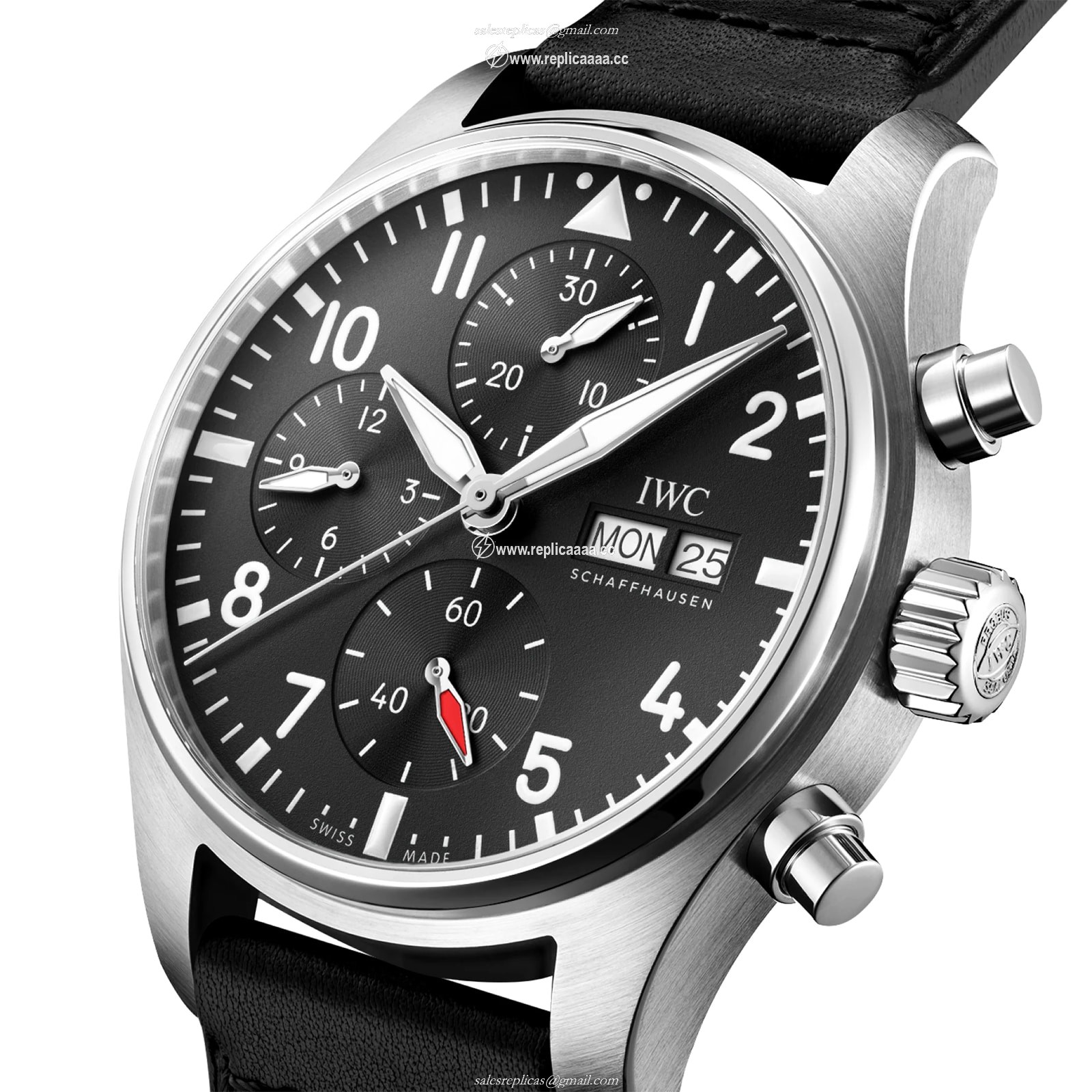 Replica IWC Pilot Chronograph 41mm Mens details IW388111 2 Replica IWC Pilot Chronograph 41mm Mens details IW388111
