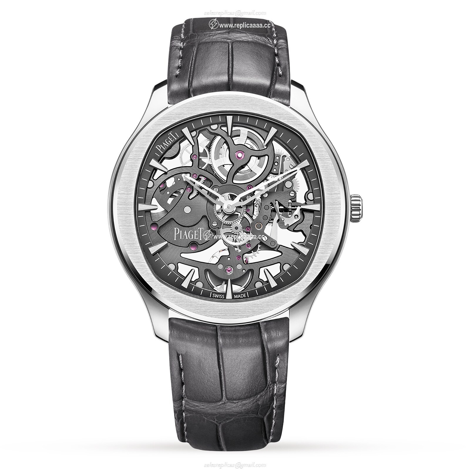 Replica Piaget Polo Skeleton 42mm Mens details G0A45001