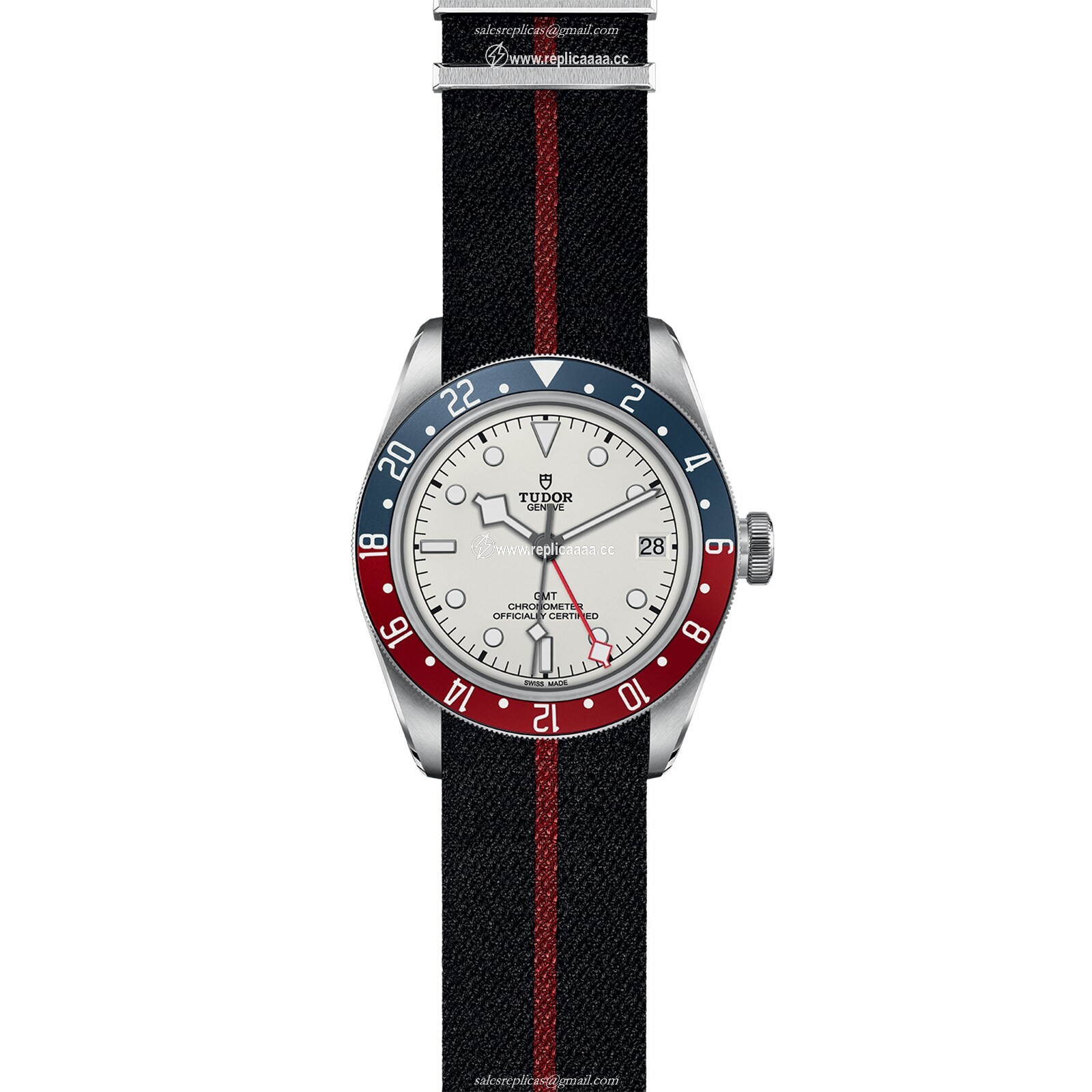 Replica Tudor Black Bay GMT Manufacture Calibre MT5652 (COSC) 41mm Steel Case Fabric Strap M79830RB-0012 2 Replica Tudor Black Bay GMT Manufacture Calibre MT5652 (COSC) 41mm Steel Case Fabric Strap M79830RB-0012