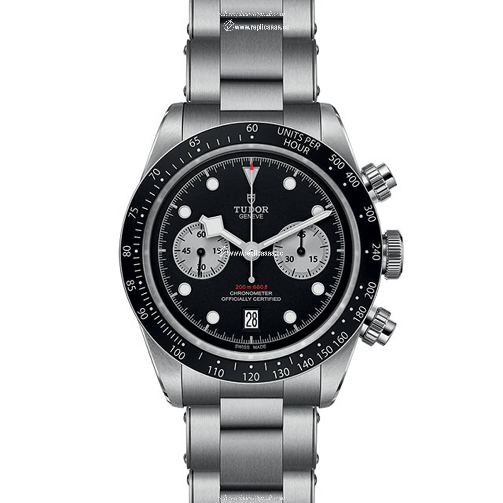 Replica Tudor Black Bay Chrono 41mm Stainless Steel M79360N-0001 2 Replica Tudor Black Bay Chrono 41mm Stainless Steel M79360N-0001