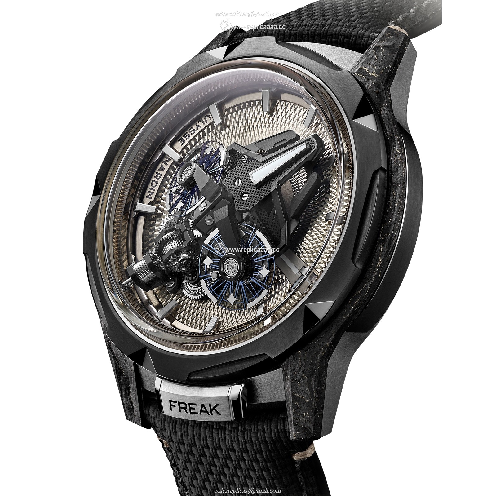 Replica Ulysse Nardin Freak S Nomad 45mm Titanium Case 2513-500LE-4A-GUI/3A
