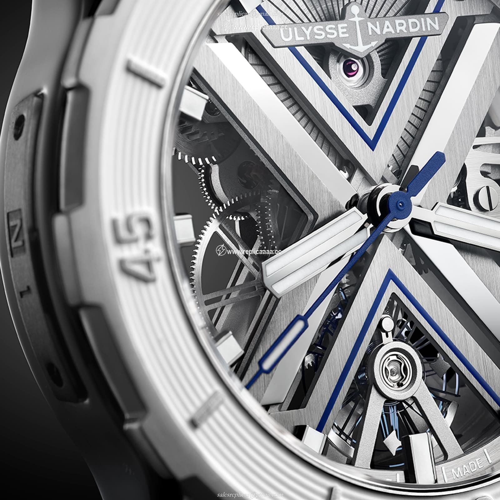 Replica Ulysse Nardin Diver X Skeleton 44mm Titanium Case And Bezel 3723-170-1A/3A 2 Replica Ulysse Nardin Diver X Skeleton 44mm Titanium Case And Bezel 3723-170-1A/3A