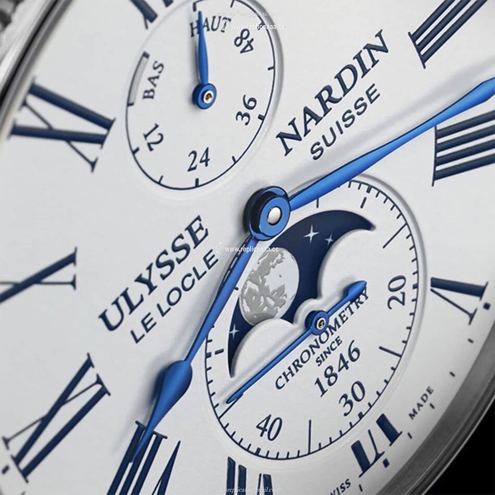 Replica Ulysse Nardin Marine Torpilleur Moonphase 42mm Stainless Steel Case And Bezel 1193-310LE-0A-175/1B 2 Replica Ulysse Nardin Marine Torpilleur Moonphase 42mm Stainless Steel Case And Bezel 1193-310LE-0A-175/1B