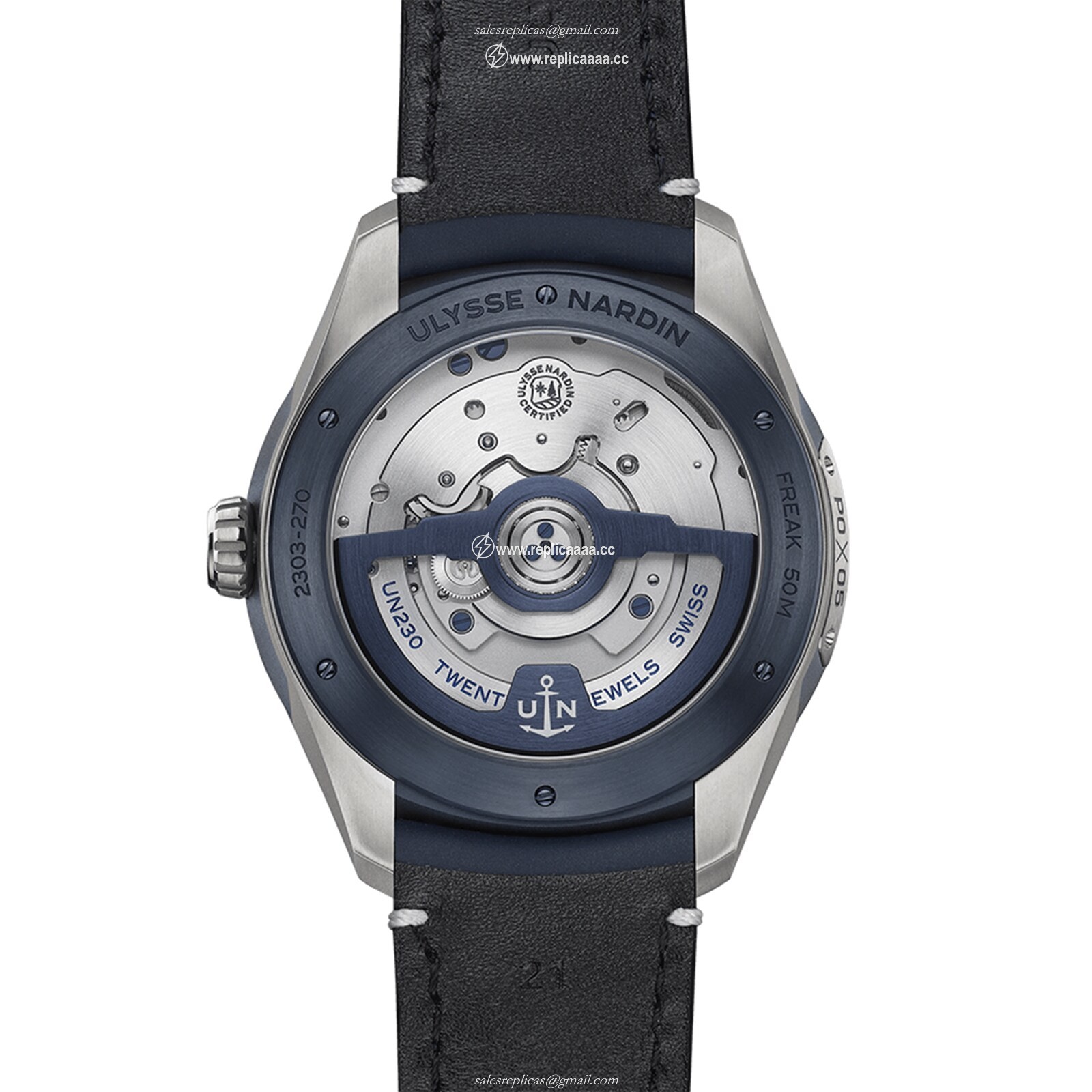 Replica Ulysse Nardin Freak X 43mm Titanium Case 2303-270/03 2 Replica Ulysse Nardin Freak X 43mm Titanium Case 2303-270/03