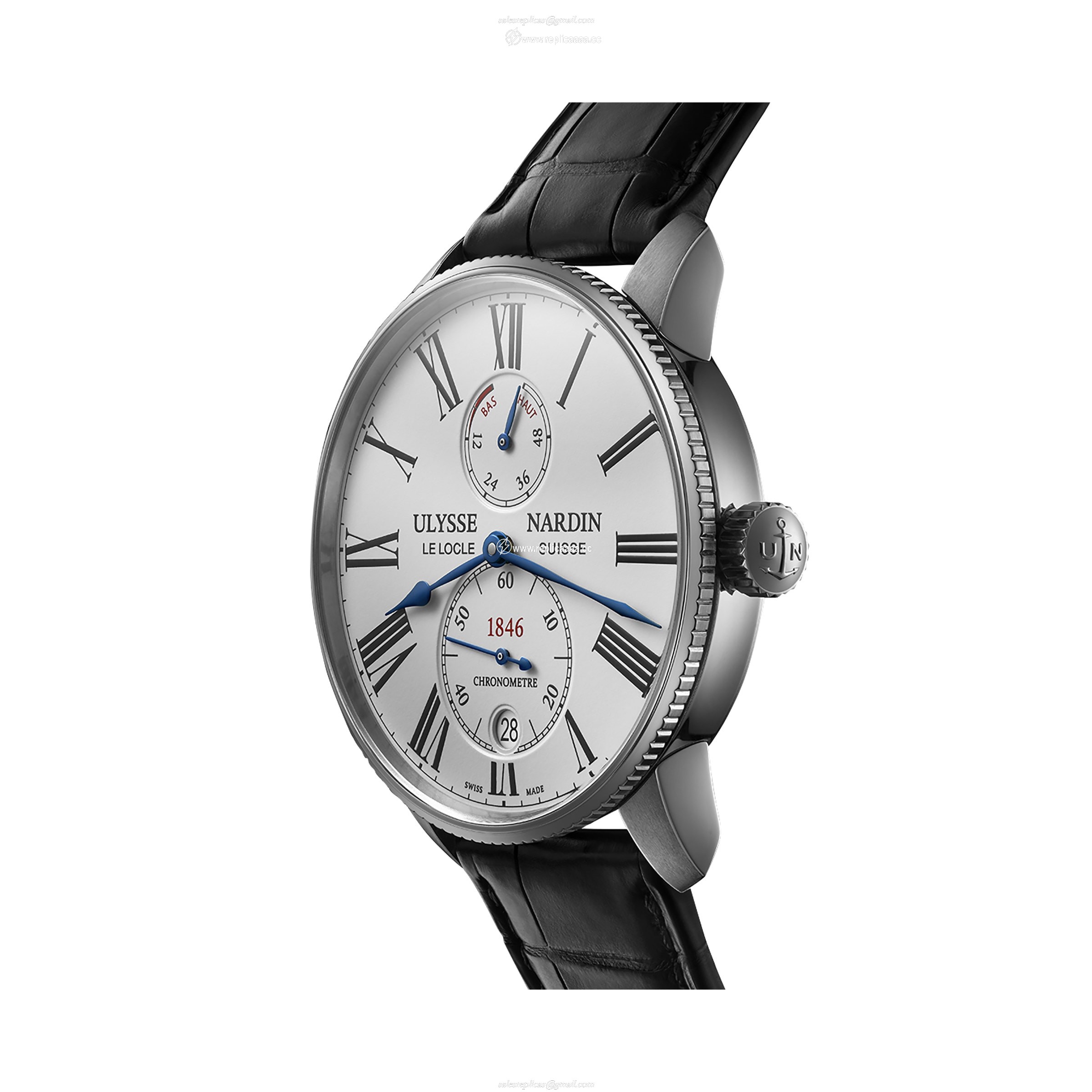 Replica Ulysse Nardin Marine Torpilleur 42mm Stainless Steel Case And Bezel 1183-310/40