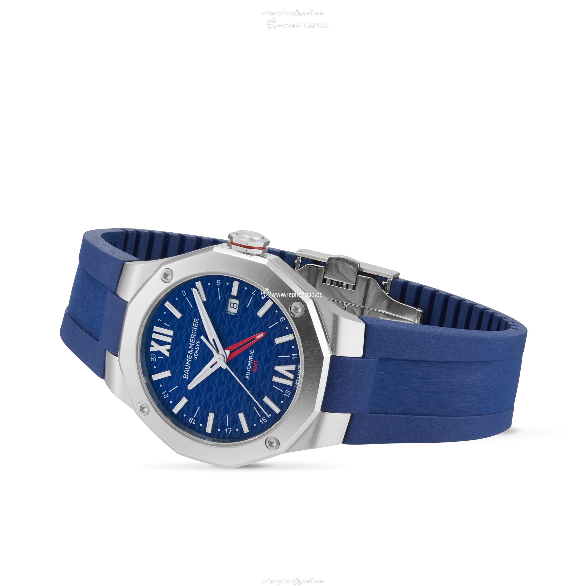 Replica Baume & Mercier Riviera 42mm Mens details Blue BM0A10659
