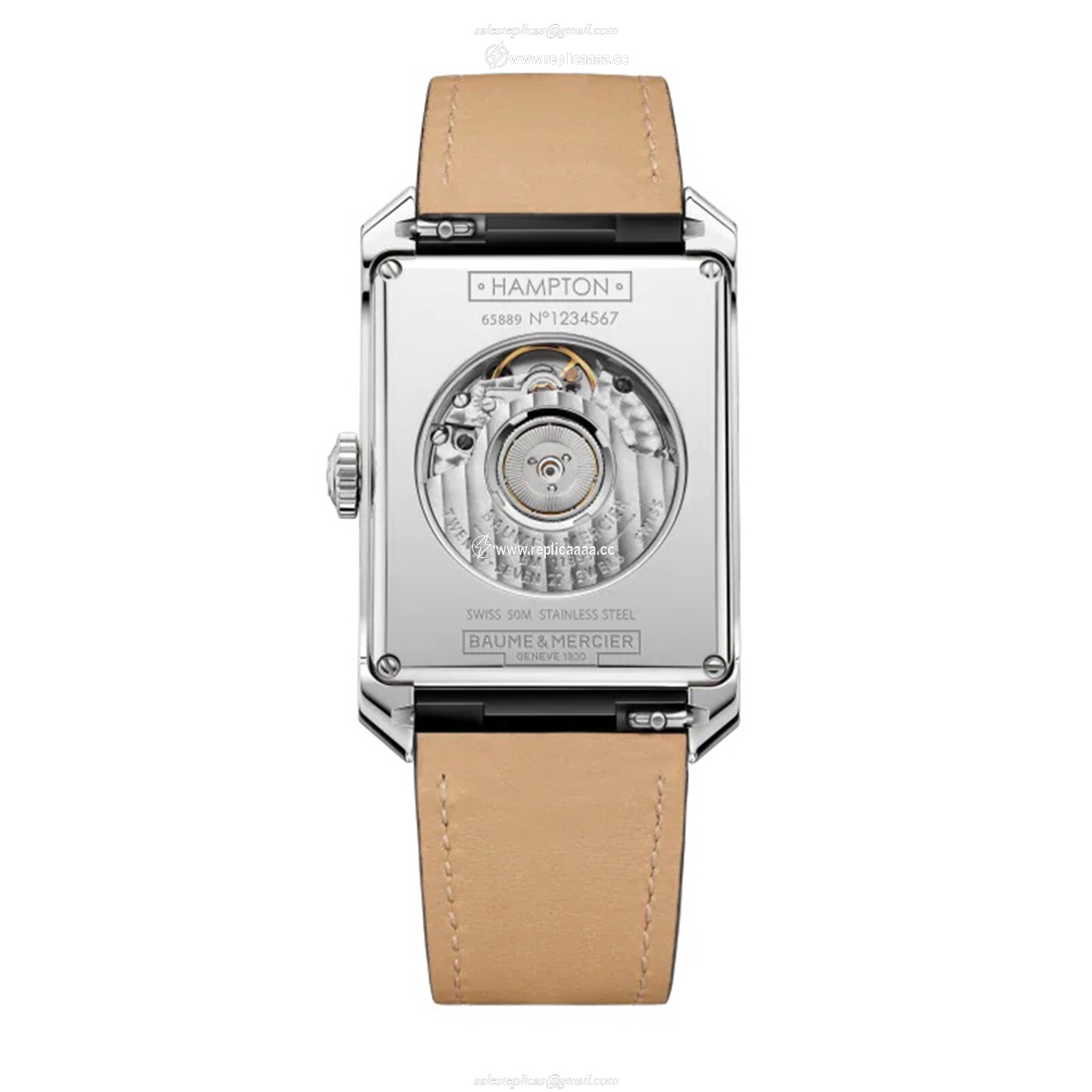 Replica Baume & Mercier Hampton Small Seconds 48mm X 31mm Mens details Silver M0A10528