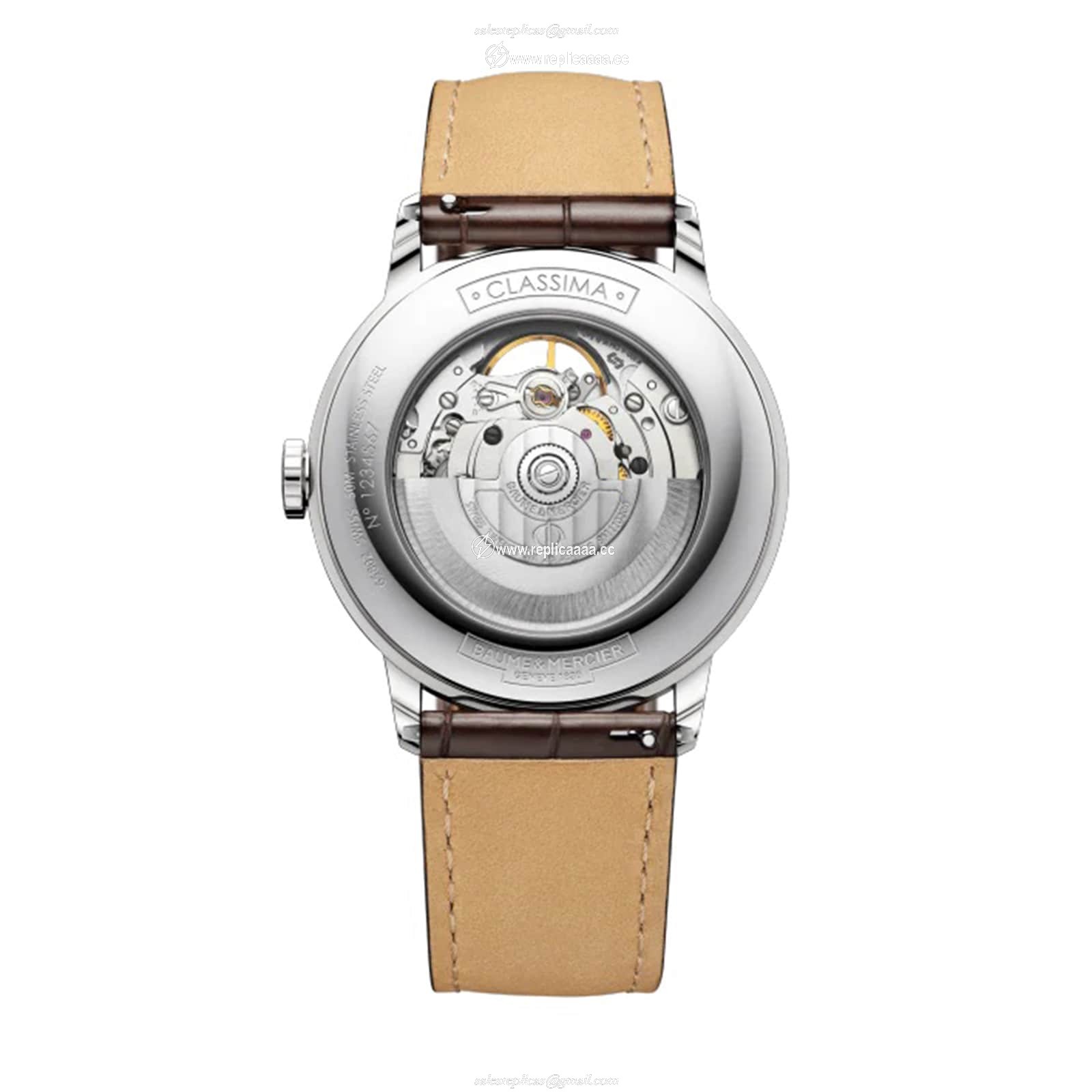 Replica Baume & Mercier Classima 42mm Mens details White M0A10524