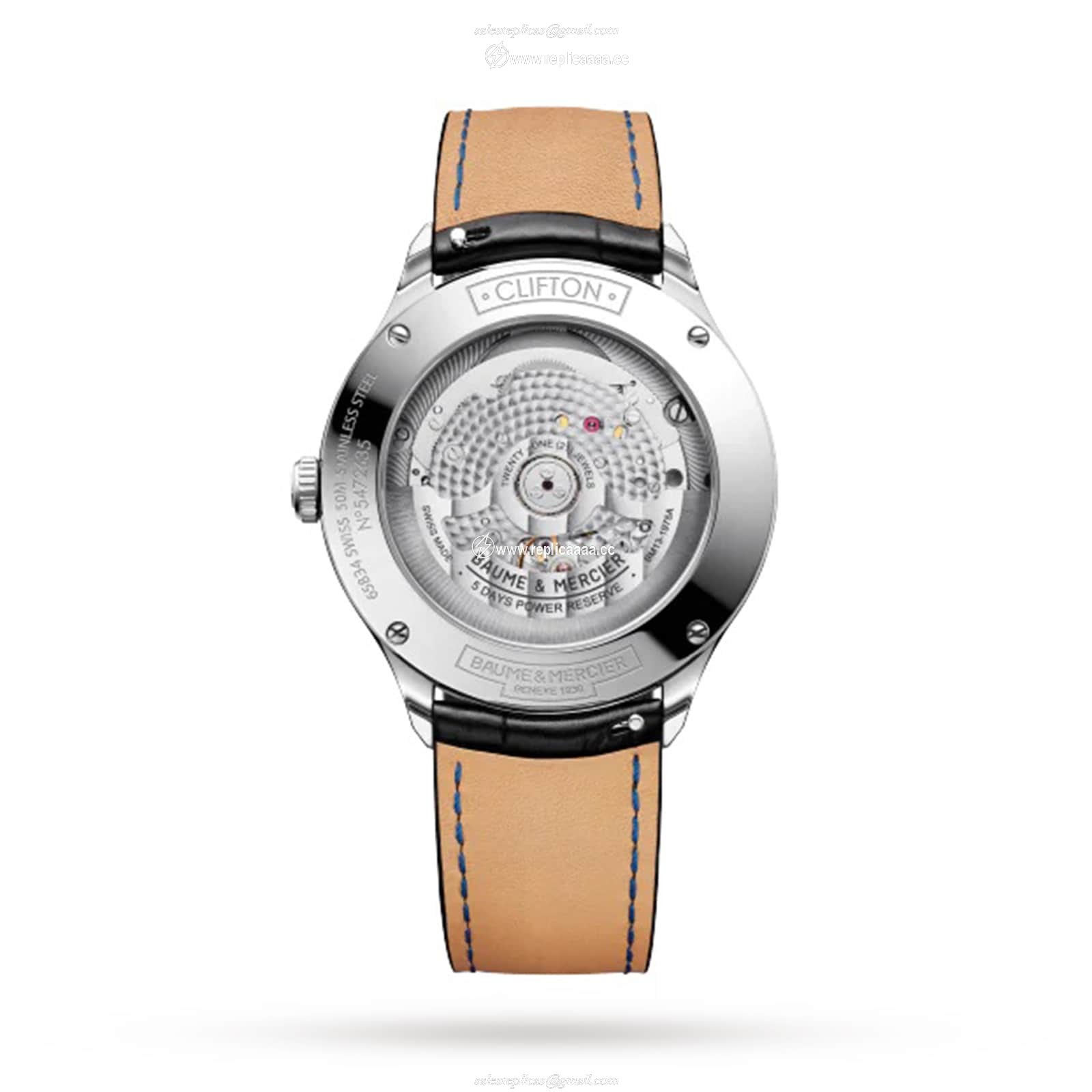 Replica Baume & Mercier Clifton 40mm Mens details BM0A10692