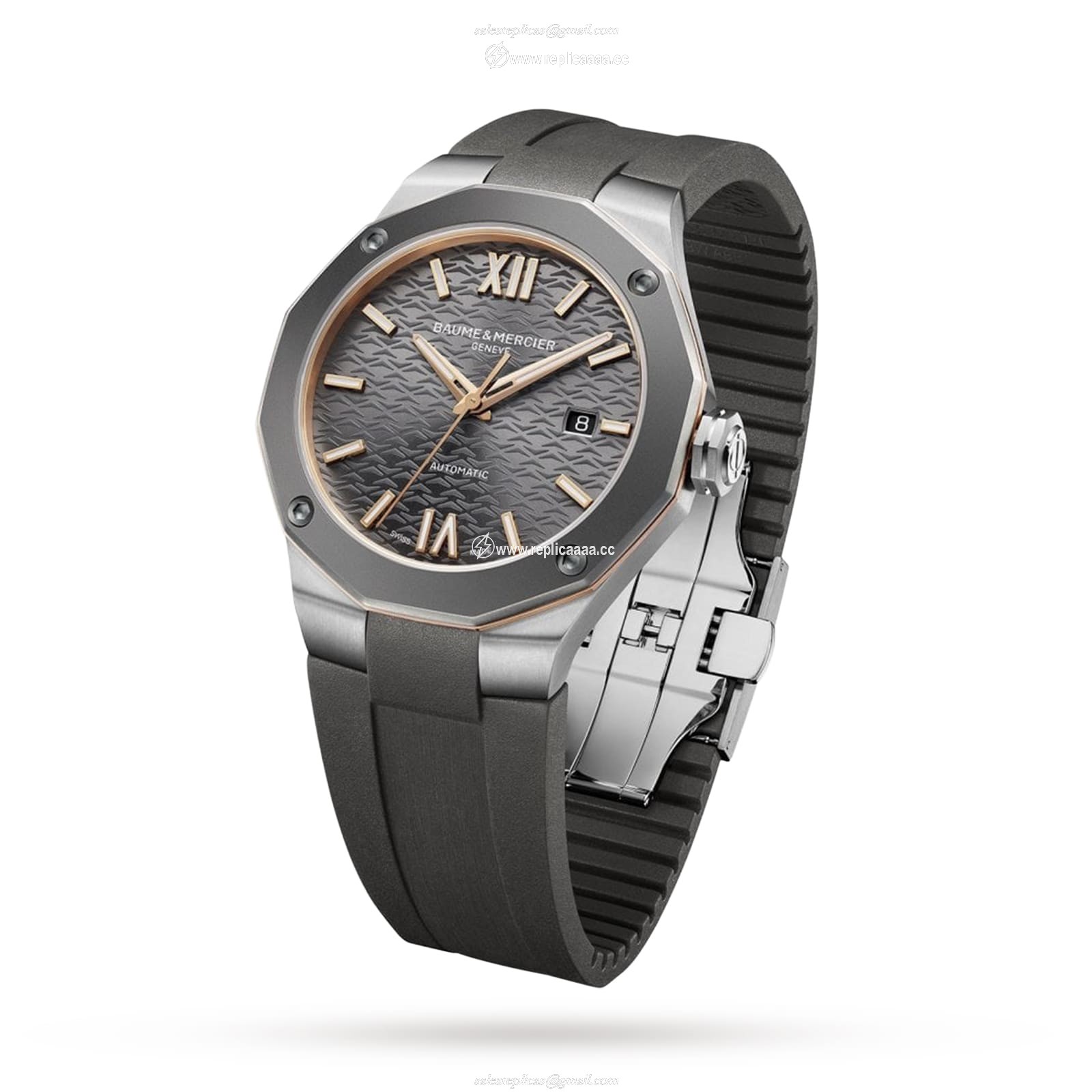 Replica Baume & Mercier Riviera 42mm Mens details Grey BM0A10660