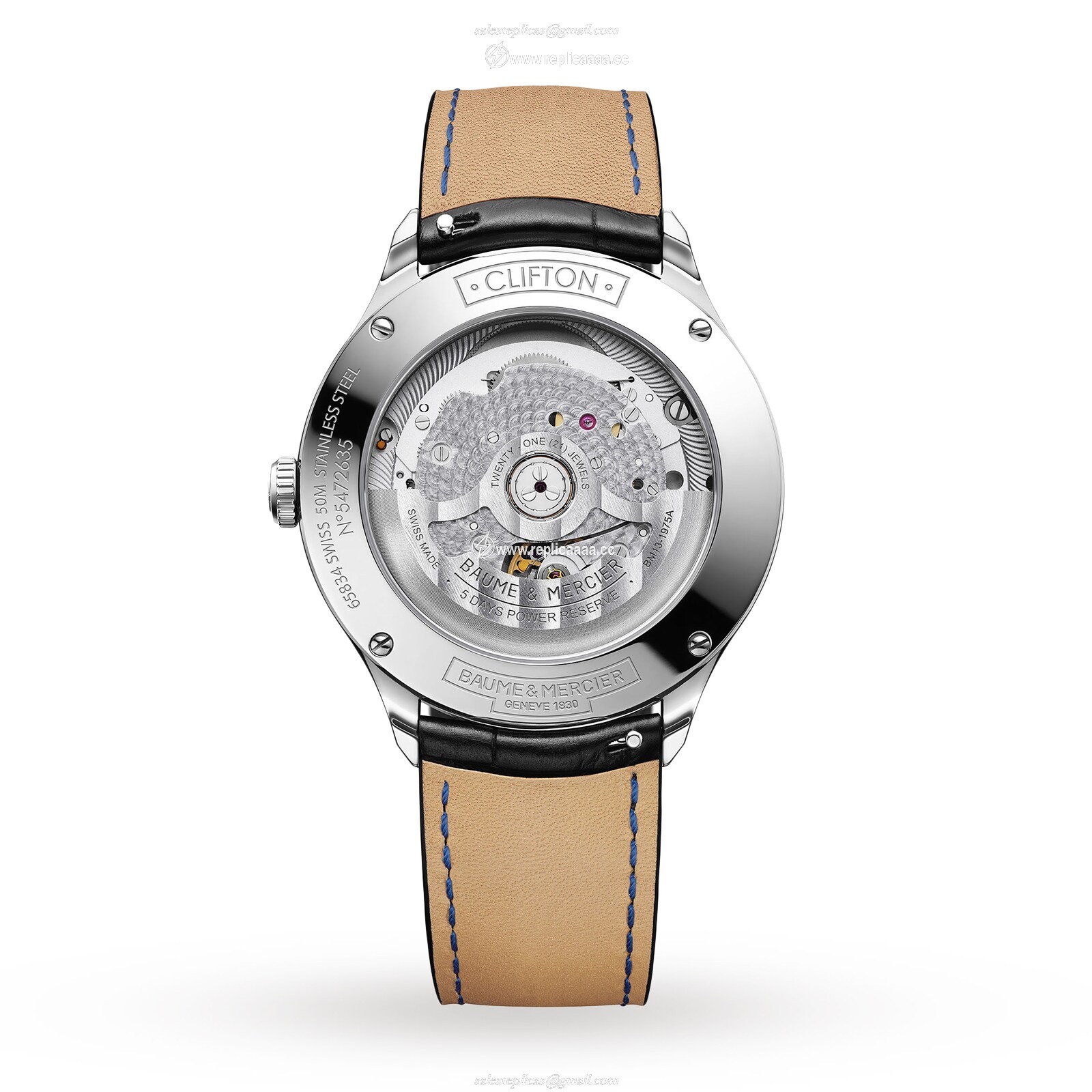 Replica Baume & Mercier Clifton Baumatic 40mm Mens details BM0A10467 2 Replica Baume & Mercier Clifton Baumatic 40mm Mens details BM0A10467