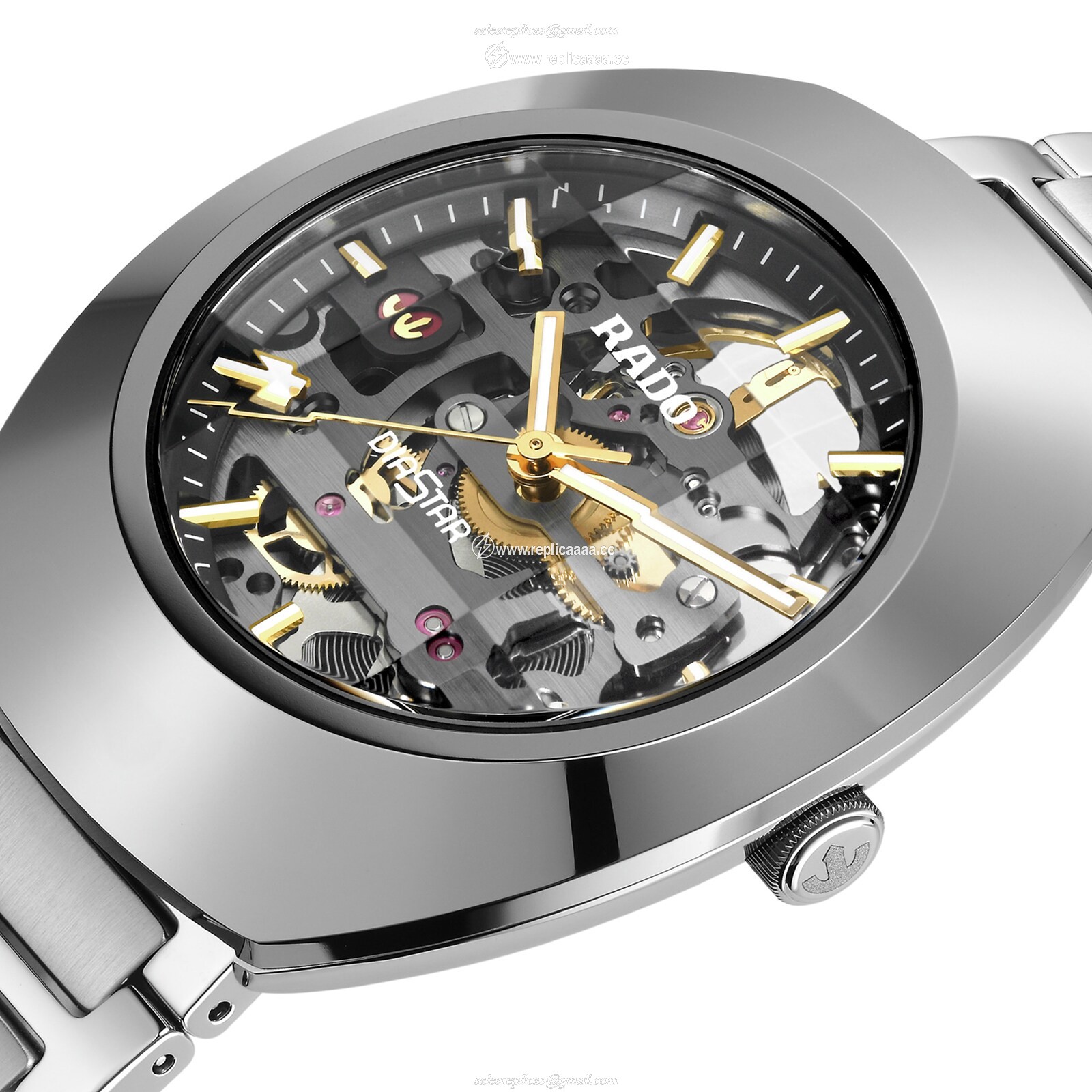 Replica Rado DiaStar Original Skeleton 38mm Unisex details R12162153 2 Replica Rado DiaStar Original Skeleton 38mm Unisex details R12162153