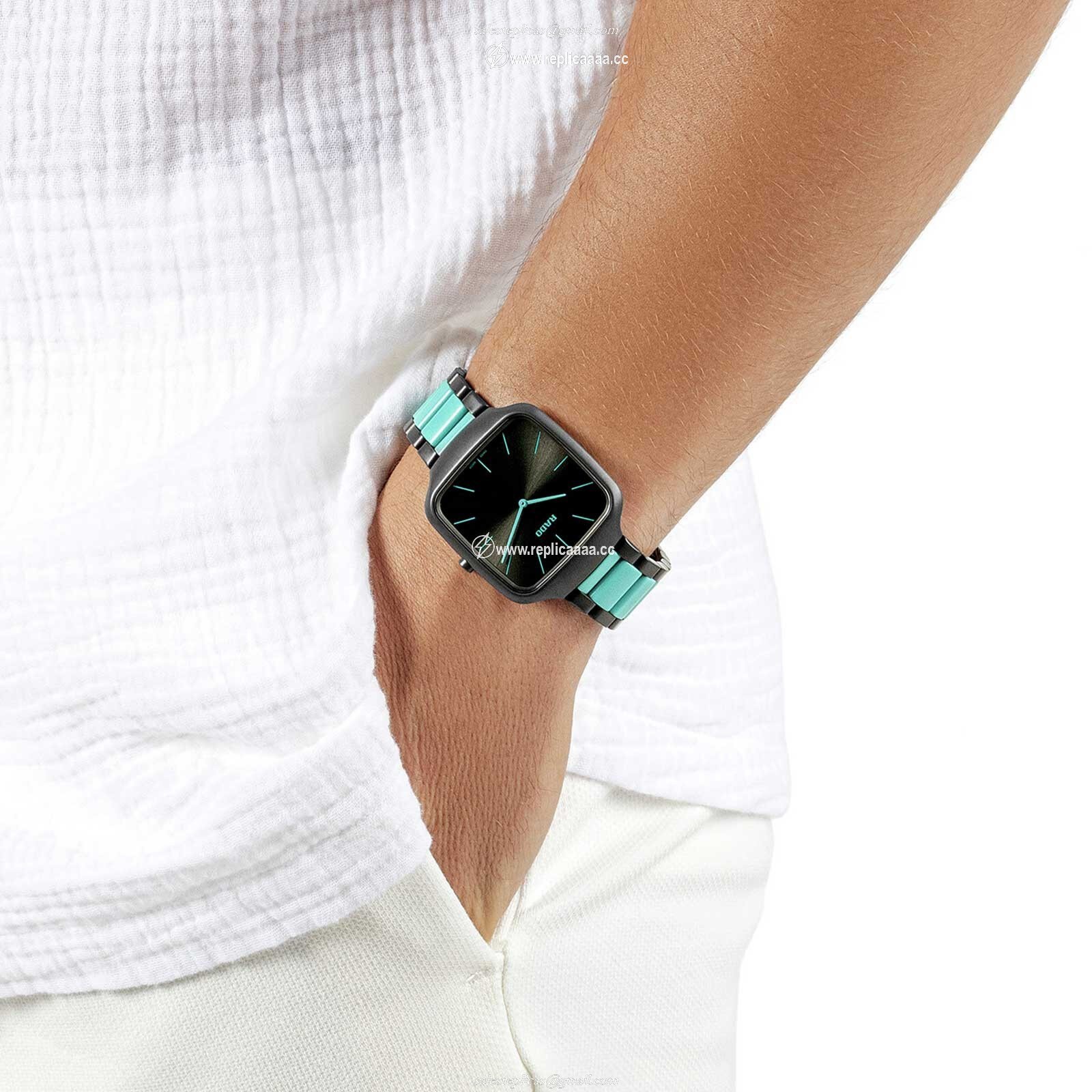 Replica Rado True Square Thinline X Les Couleurs Le Corbusier 37mm Limited Edition Unisex details Grey And Green R27045162 2 Replica Rado True Square Thinline X Les Couleurs Le Corbusier 37mm Limited Edition Unisex details Grey And Green R27045162