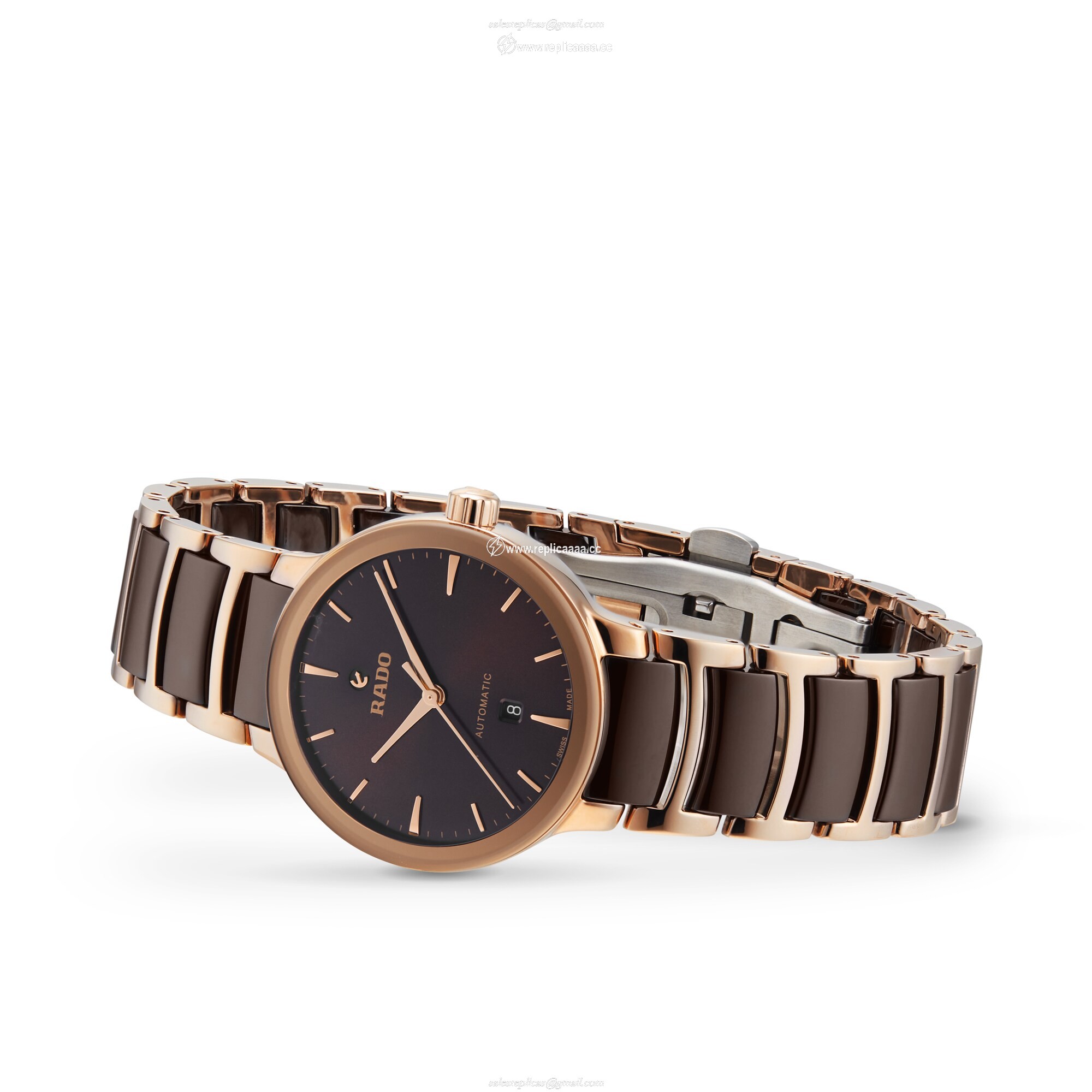 Replica Rado Centrix Automatic 30.5mm Ladies details Brown R30019302