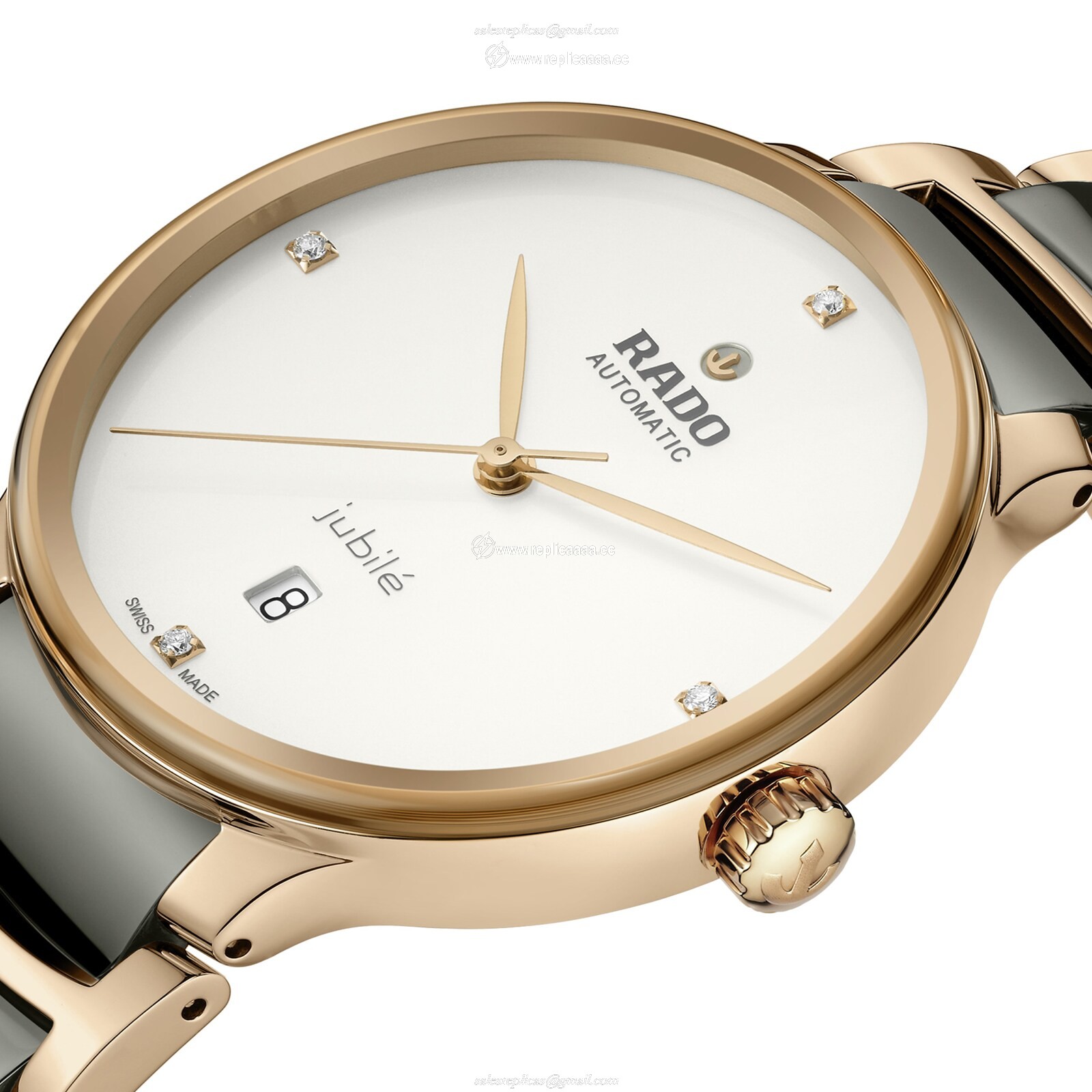 Replica Rado Centrix 39.5mm Mens details Silver R30017722