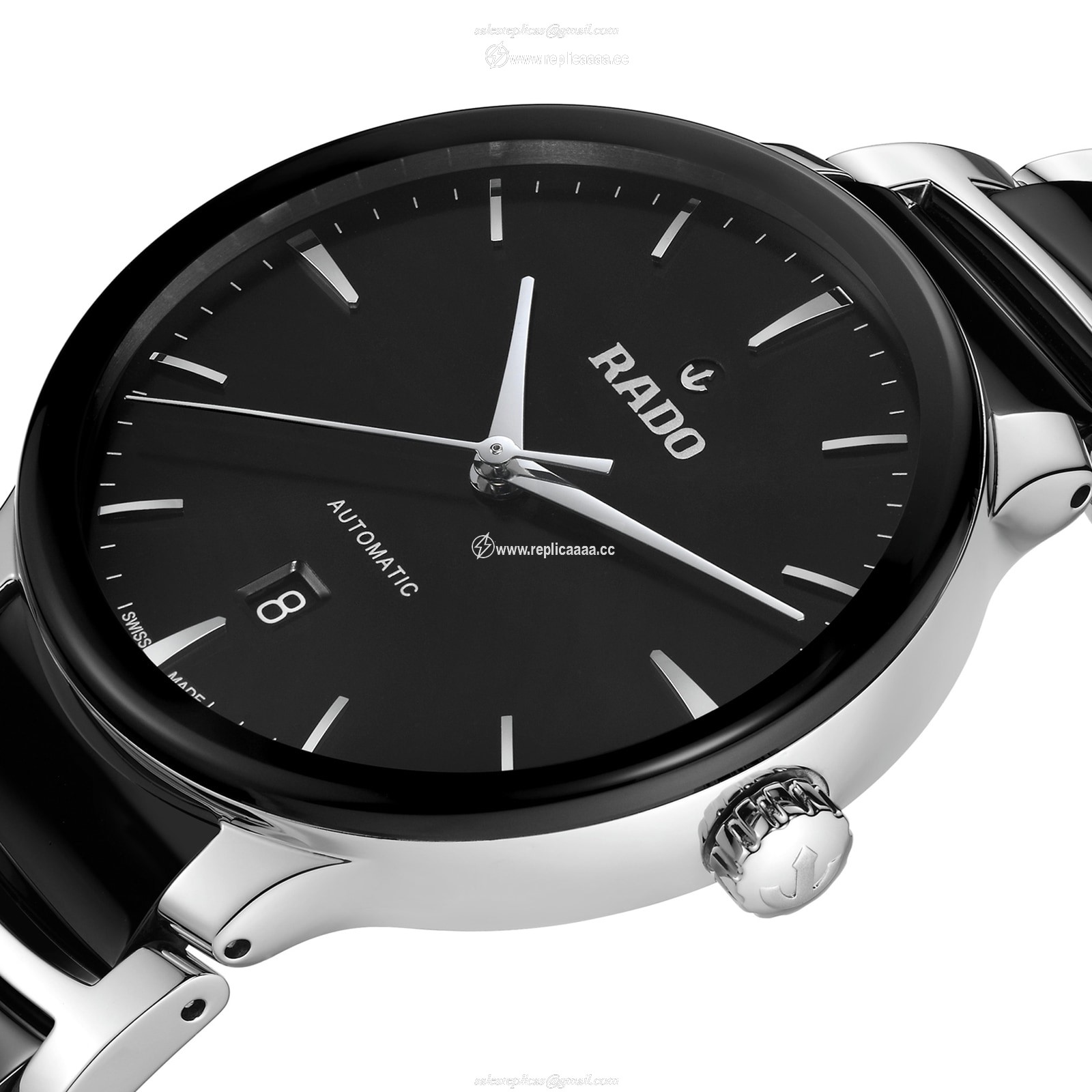 Replica Rado Centrix 39.5mm Mens details Black R30018152 2 Replica Rado Centrix 39.5mm Mens details Black R30018152