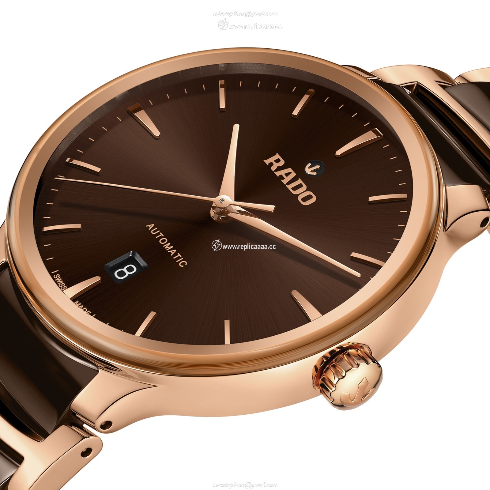 Replica Rado Centrix 39.5mm Mens details Brown R30017302 2 Replica Rado Centrix 39.5mm Mens details Brown R30017302
