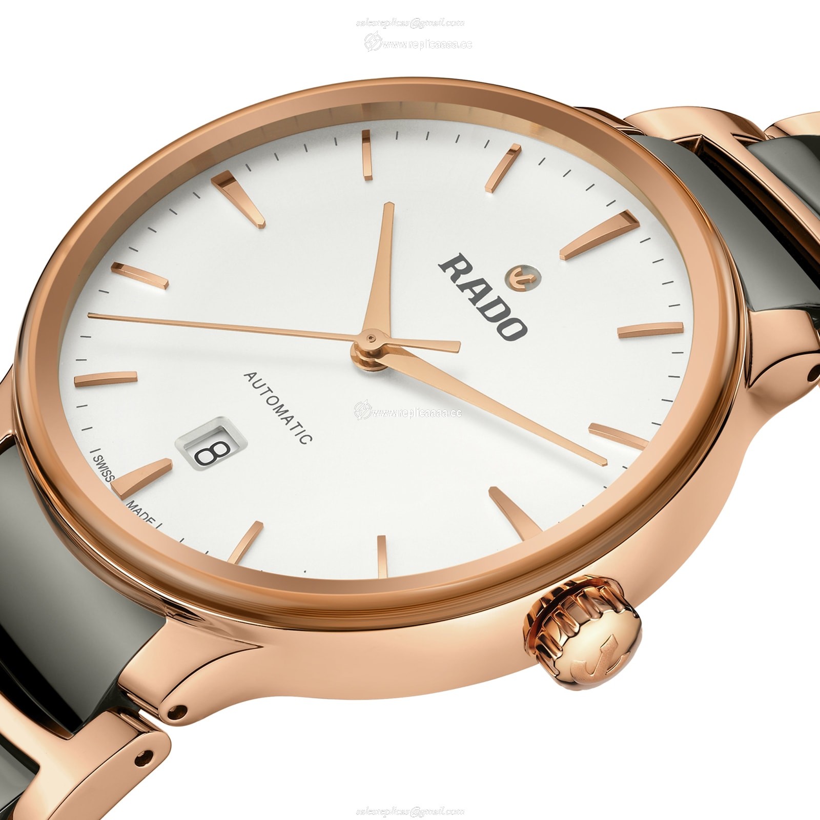 Replica Rado Centrix 39.5mm Mens details Silver R30017012 2 Replica Rado Centrix 39.5mm Mens details Silver R30017012