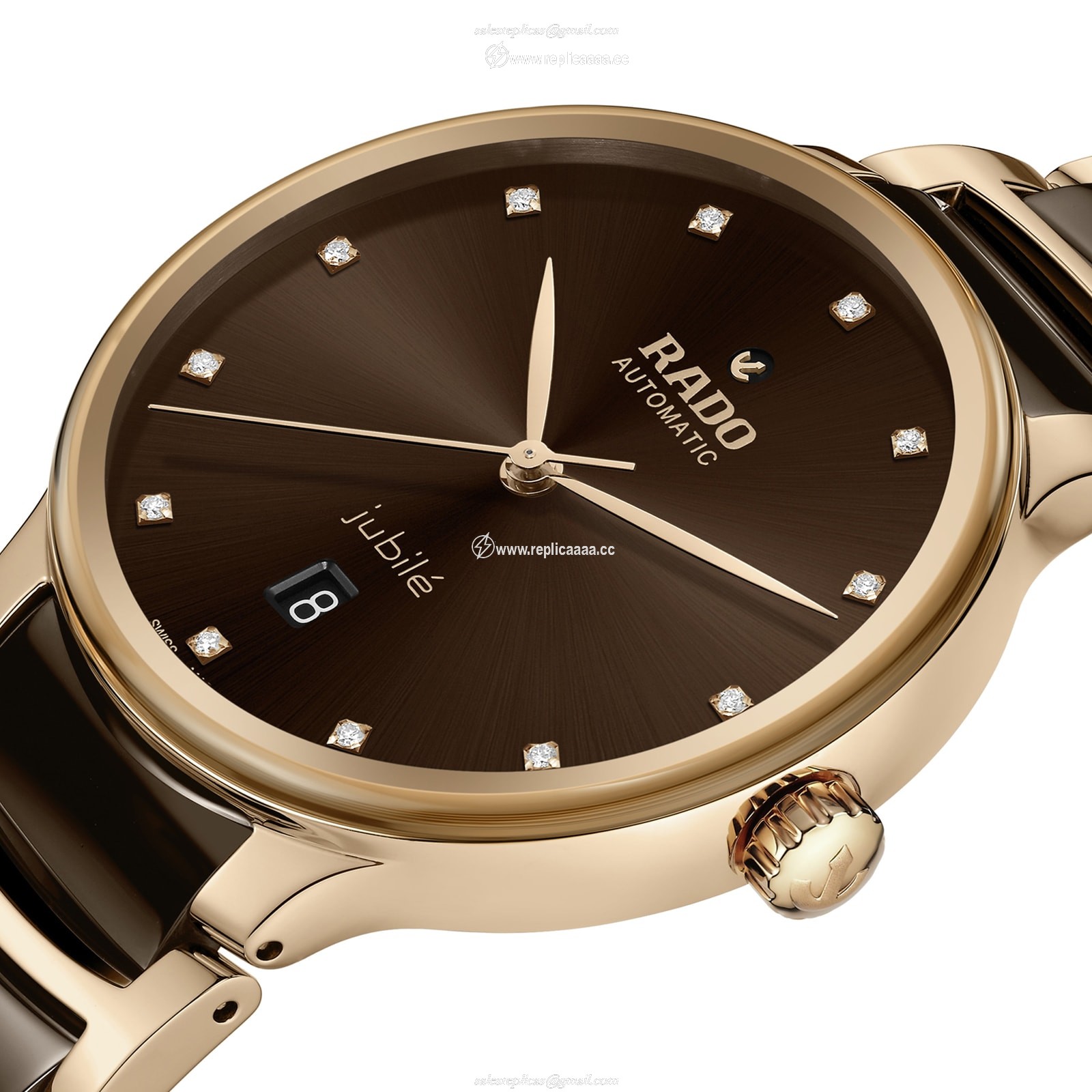 Replica Rado Centrix Automatic 39.5mm Mens details - Diamond Dots R30017732 2 Replica Rado Centrix Automatic 39.5mm Mens details - Diamond Dots R30017732