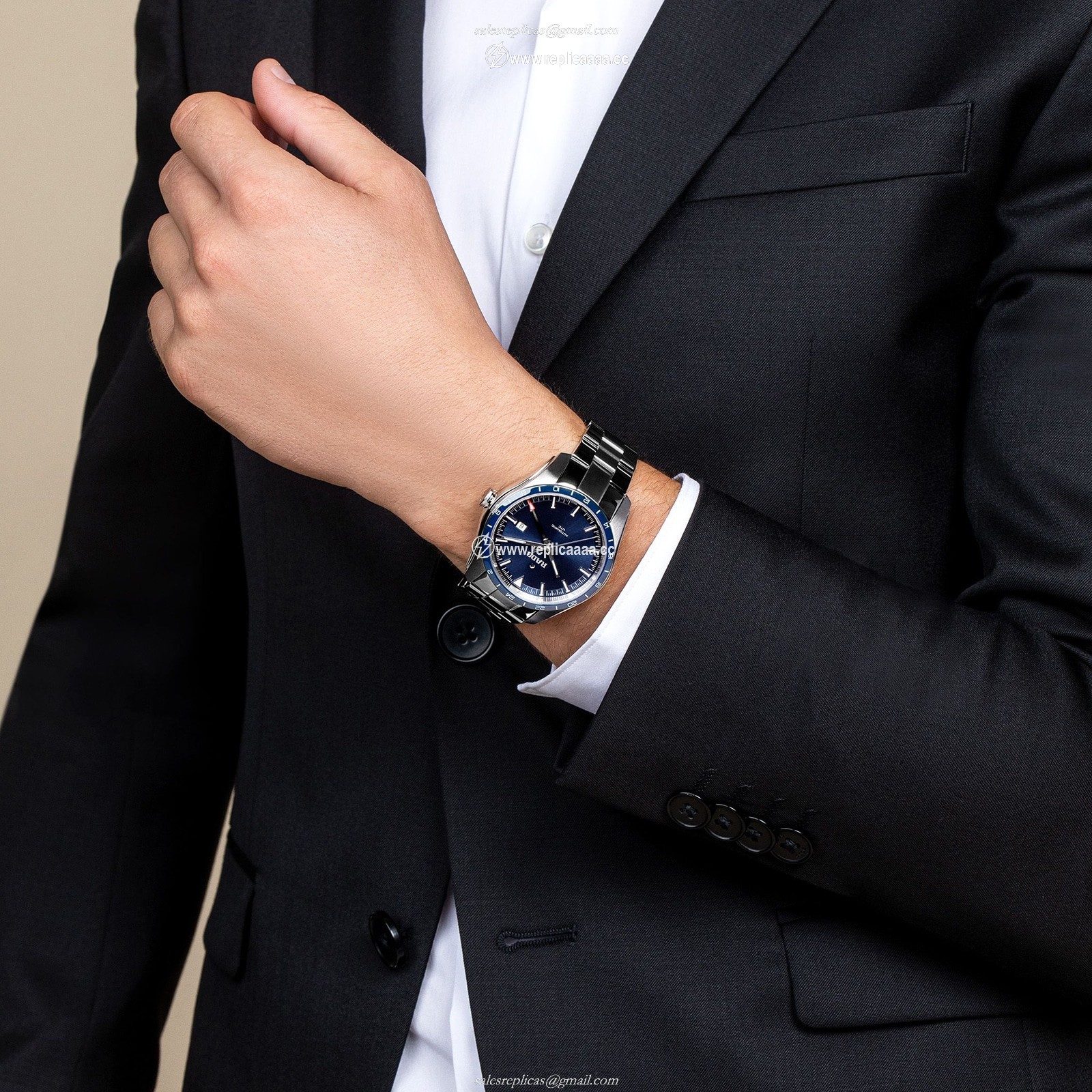 Replica Rado HyperChrome Automatic UTC 44mm Mens details Blue R32050203 2 Replica Rado HyperChrome Automatic UTC 44mm Mens details Blue R32050203