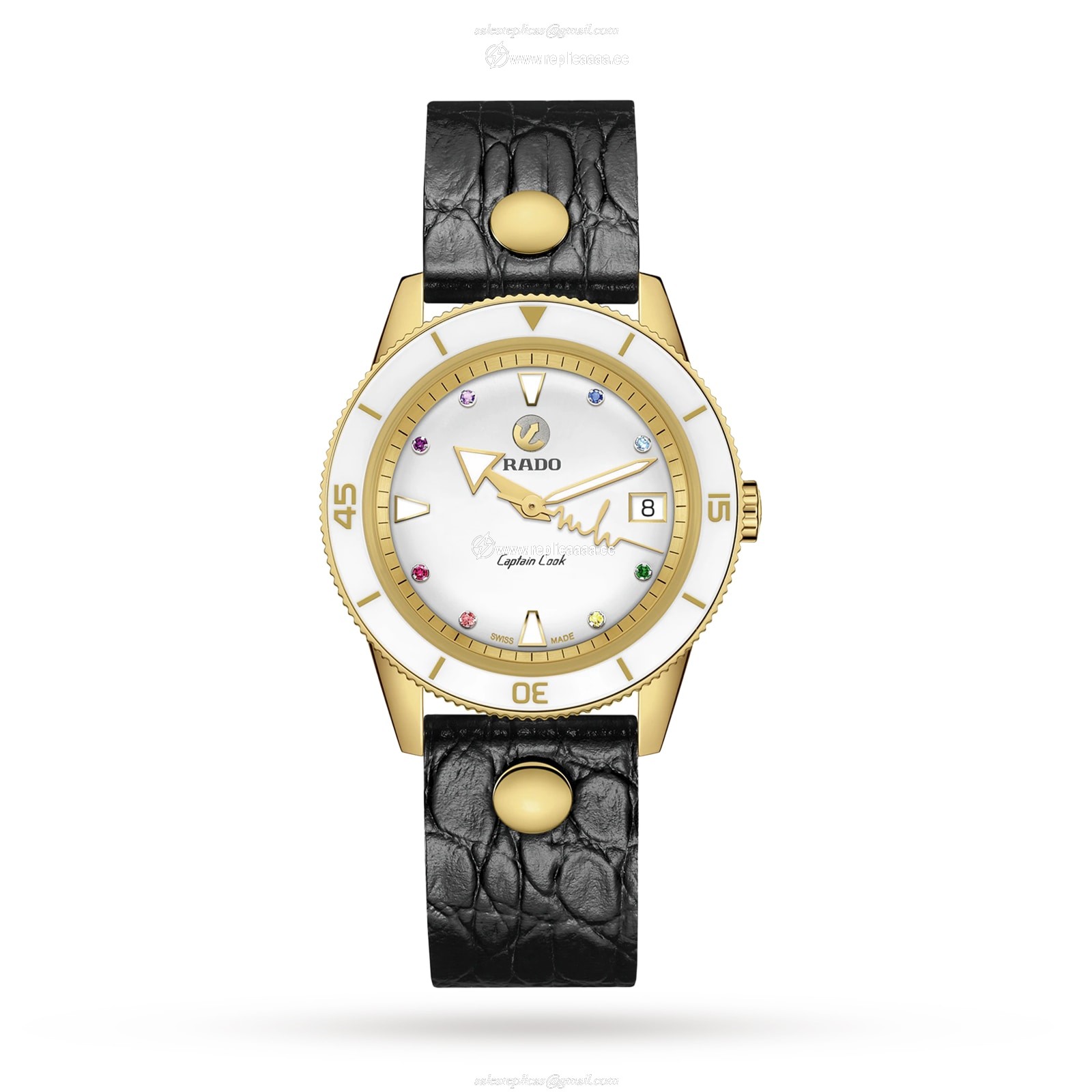 Replica Rado Captain Cook X Marina Hoermanseder Heartbeat 37mm Ladies details R32117708 2 Replica Rado Captain Cook X Marina Hoermanseder Heartbeat 37mm Ladies details R32117708