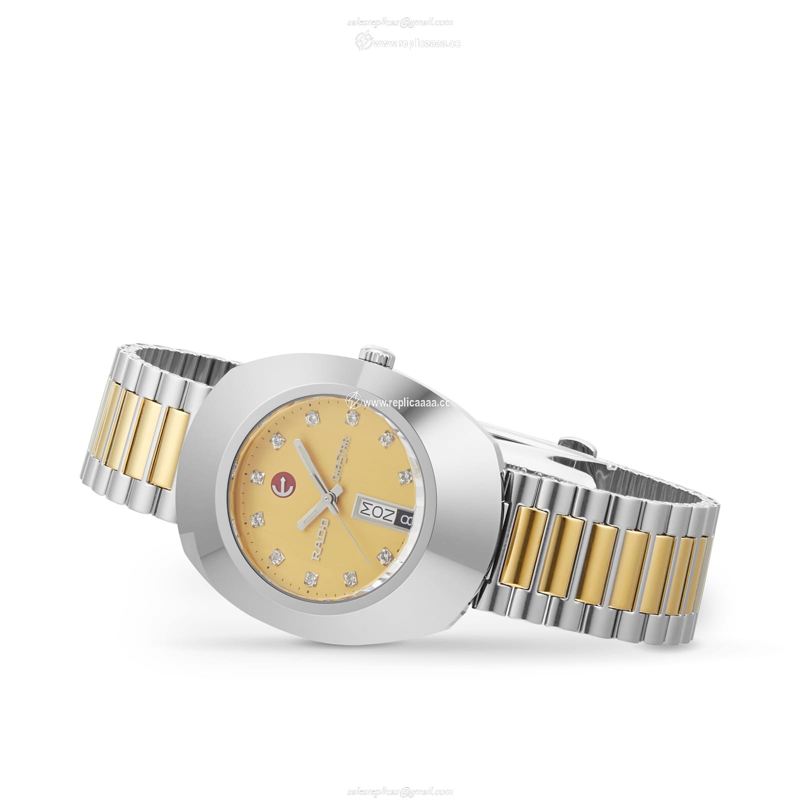 Replica Rado DiaStar 35mm Mens details Gold R12408633
