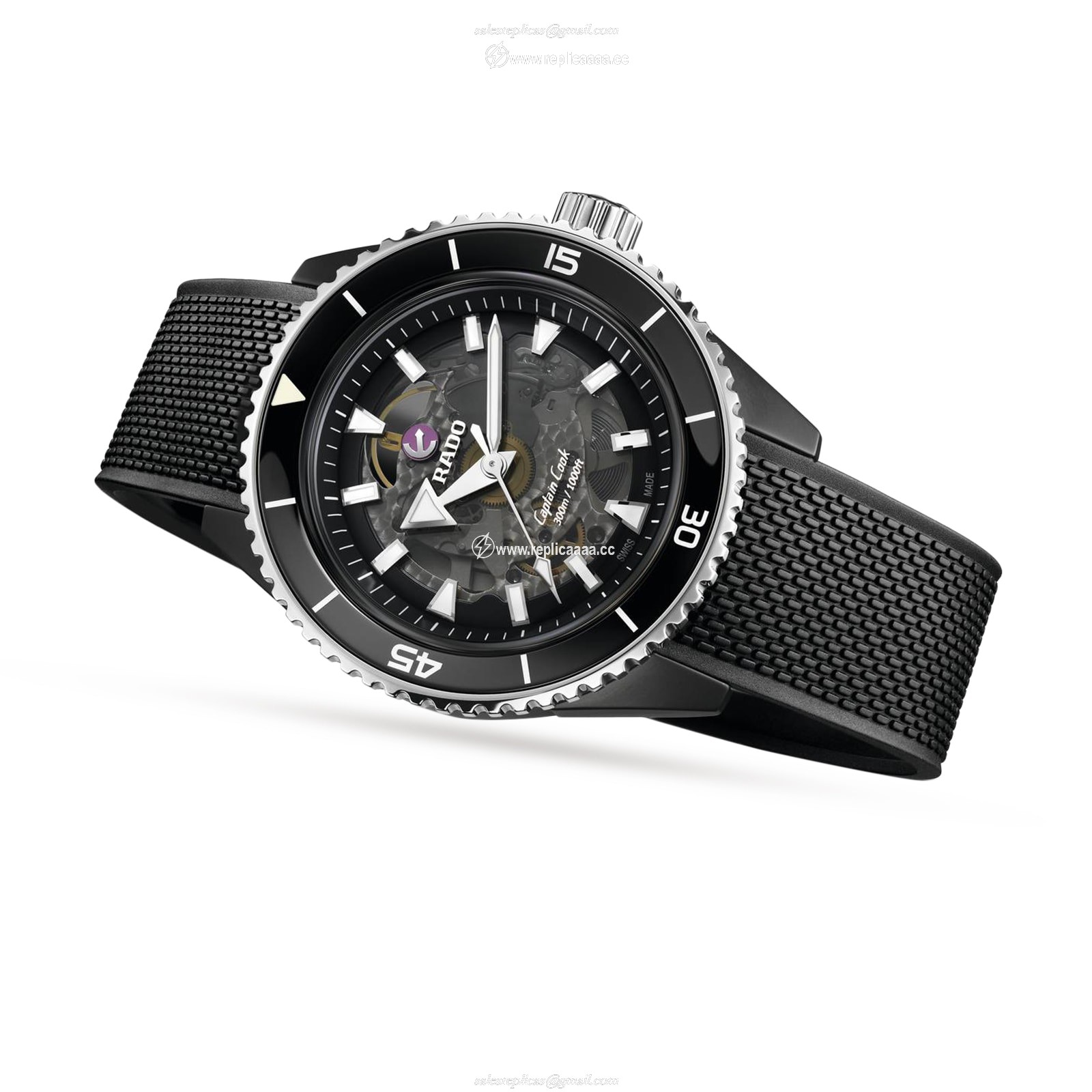 Replica Rado Captain Cook 43mm Mens details R32127156