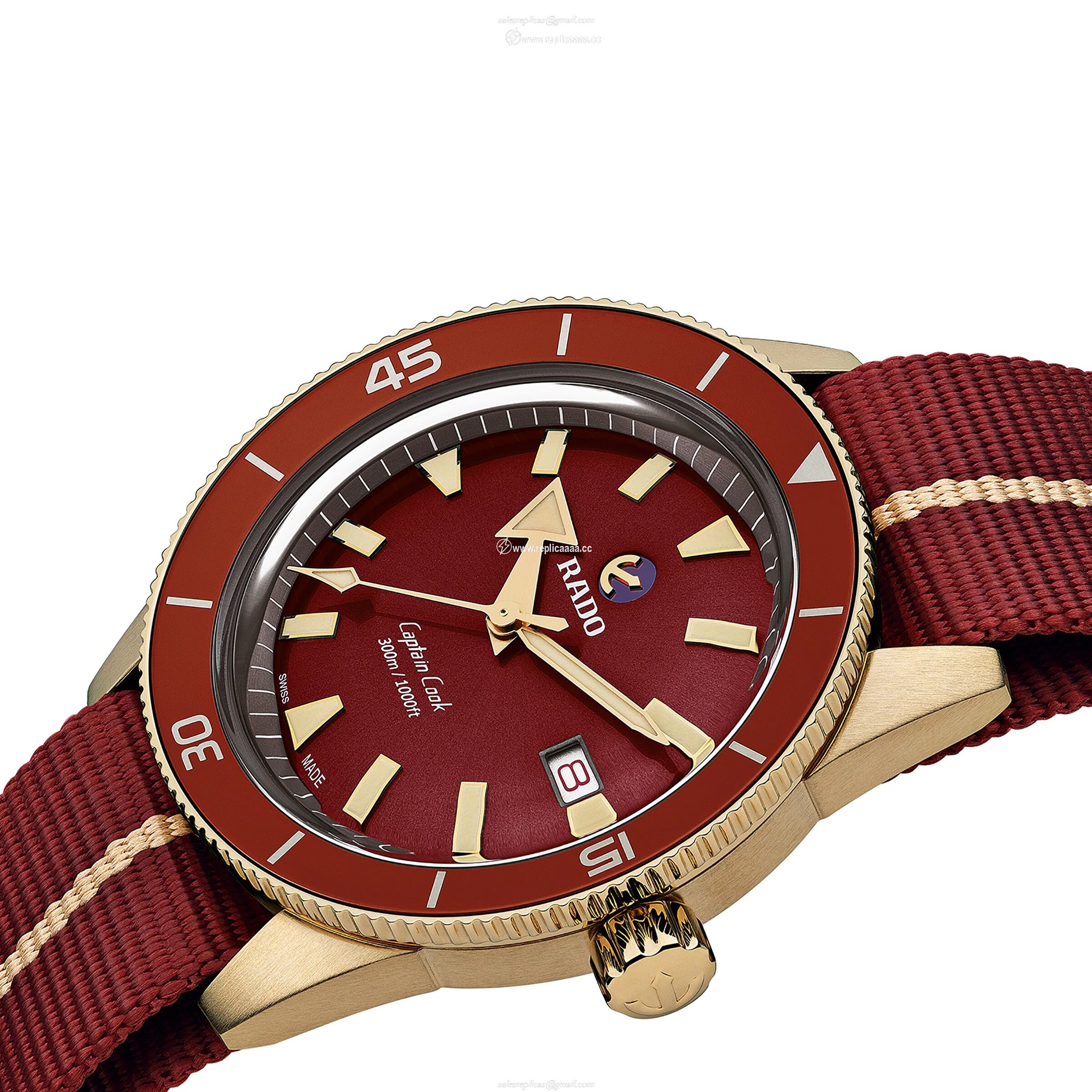 Replica Rado Captain Cook Bronze 42mm Mens details R32504407