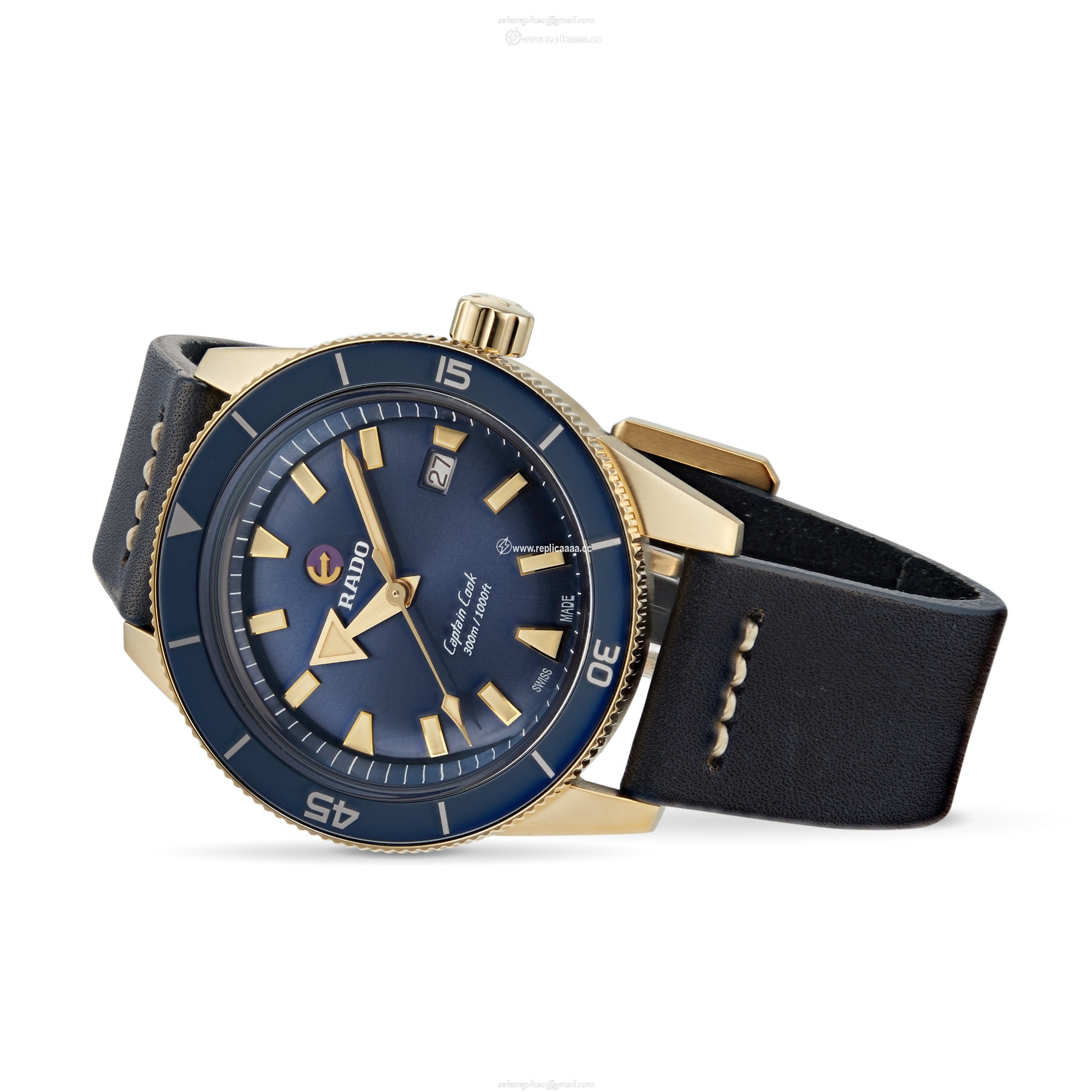 Replica Rado Captain Cook Automatic Bronze Mens details R32504205