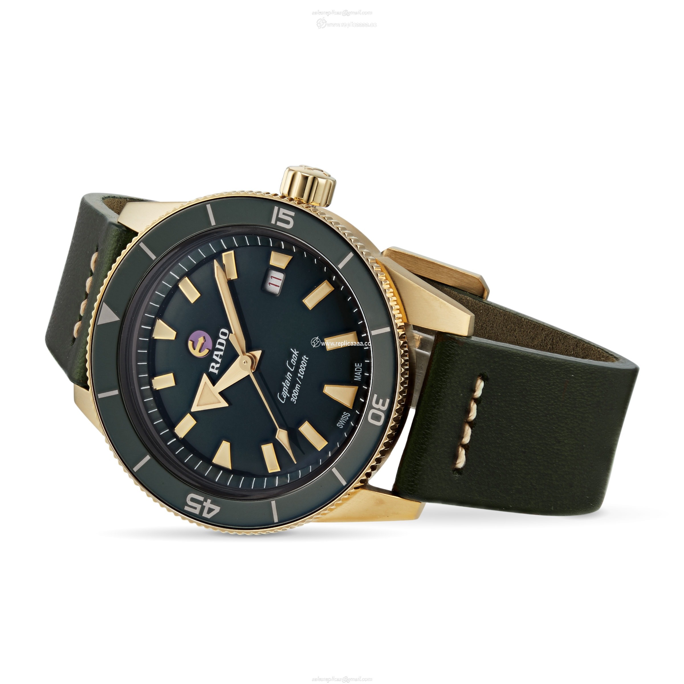 Replica Rado Captain Cook Automatic Bronze Mens details R32504315