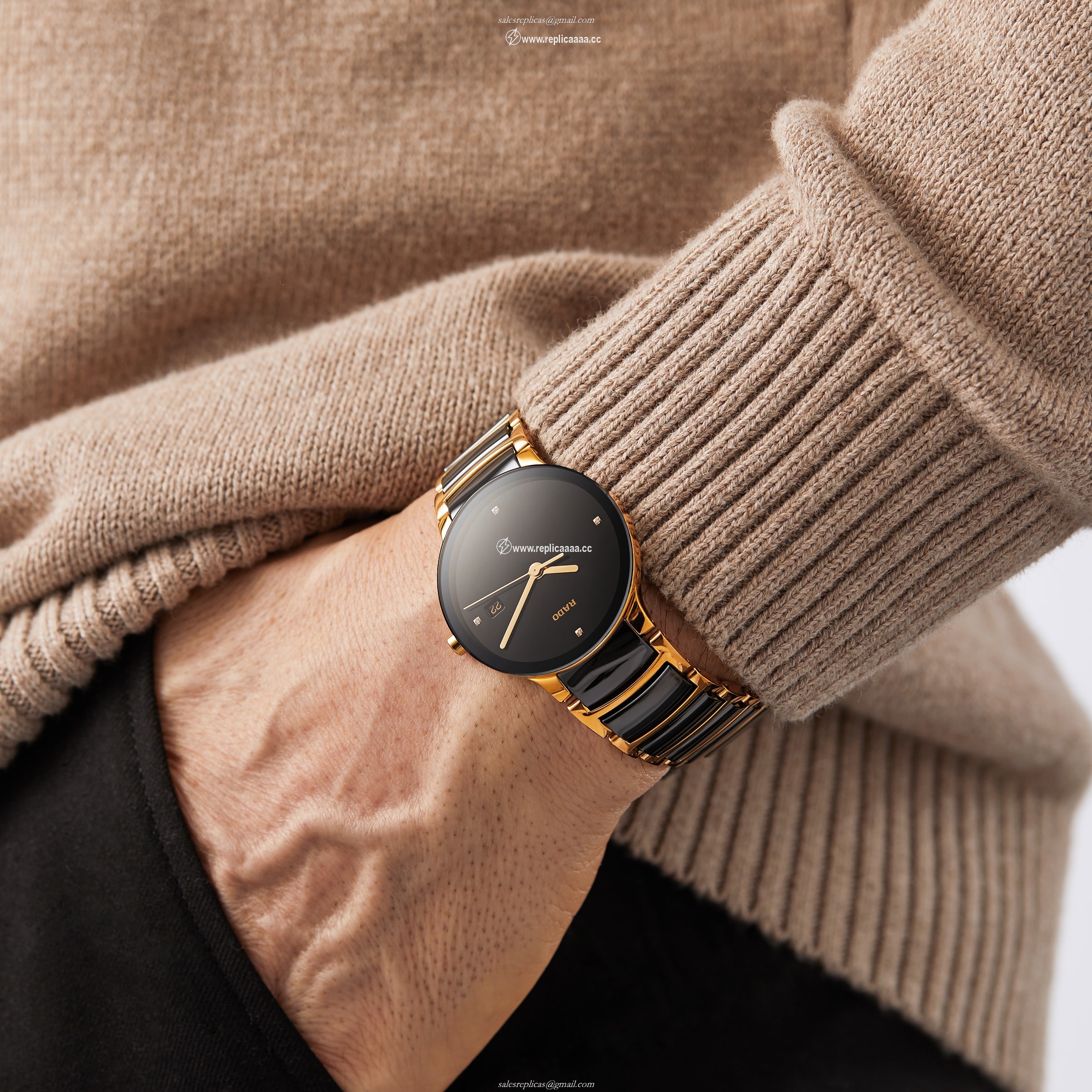 Replica Rado Centrix 42mm Mens details R30929712 2 Replica Rado Centrix 42mm Mens details R30929712